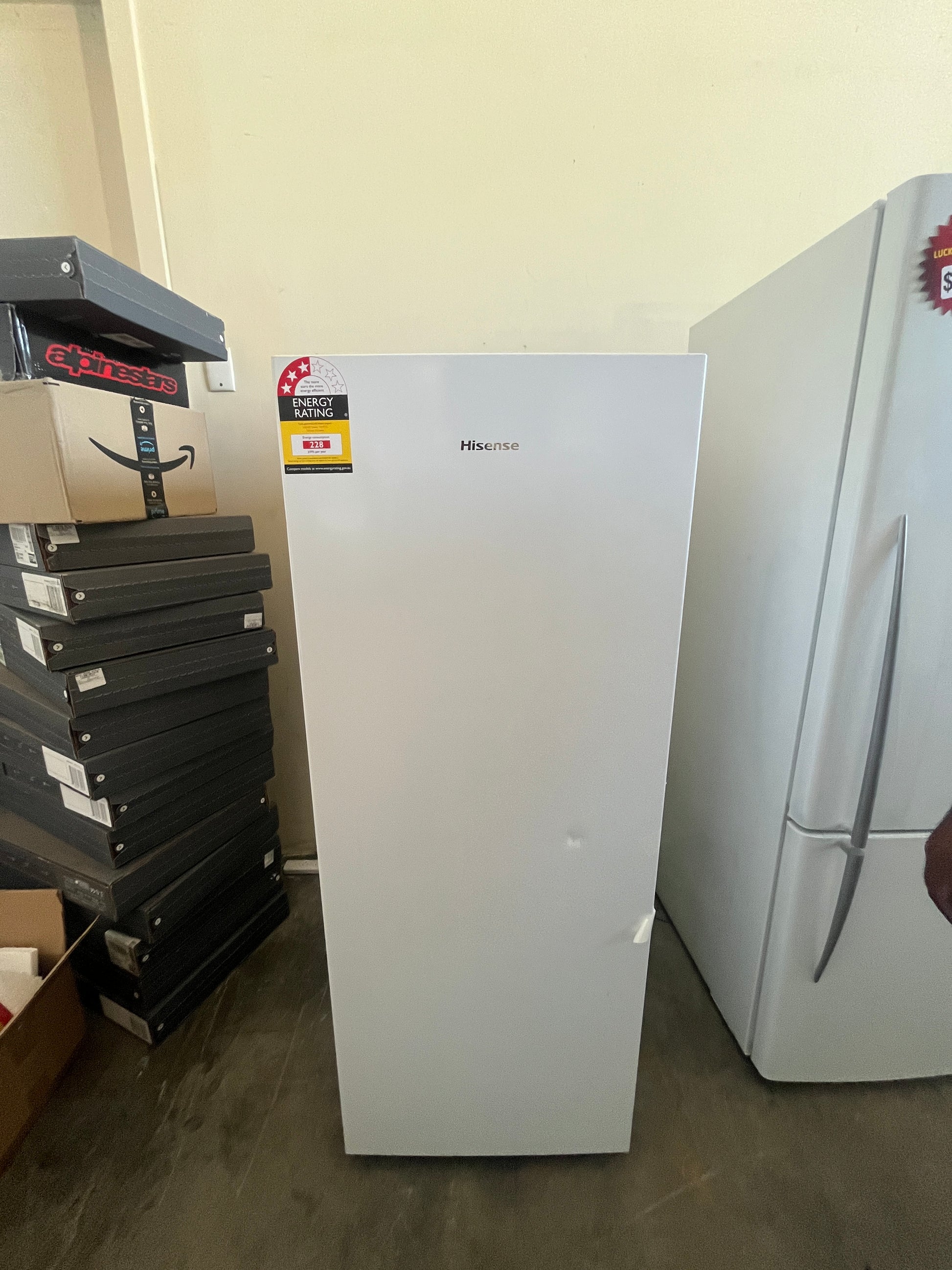 Brand new HISENSE upright Freezer HRVFI55 Volume 155 litres | ADELAIDE