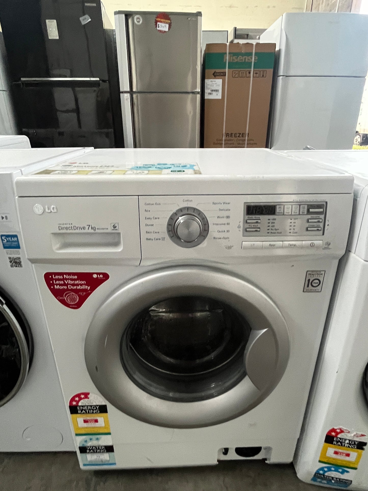 Refurbished LG clothes washer Model WD|2021D6 Load capacity 7 kg | ADELAIDE