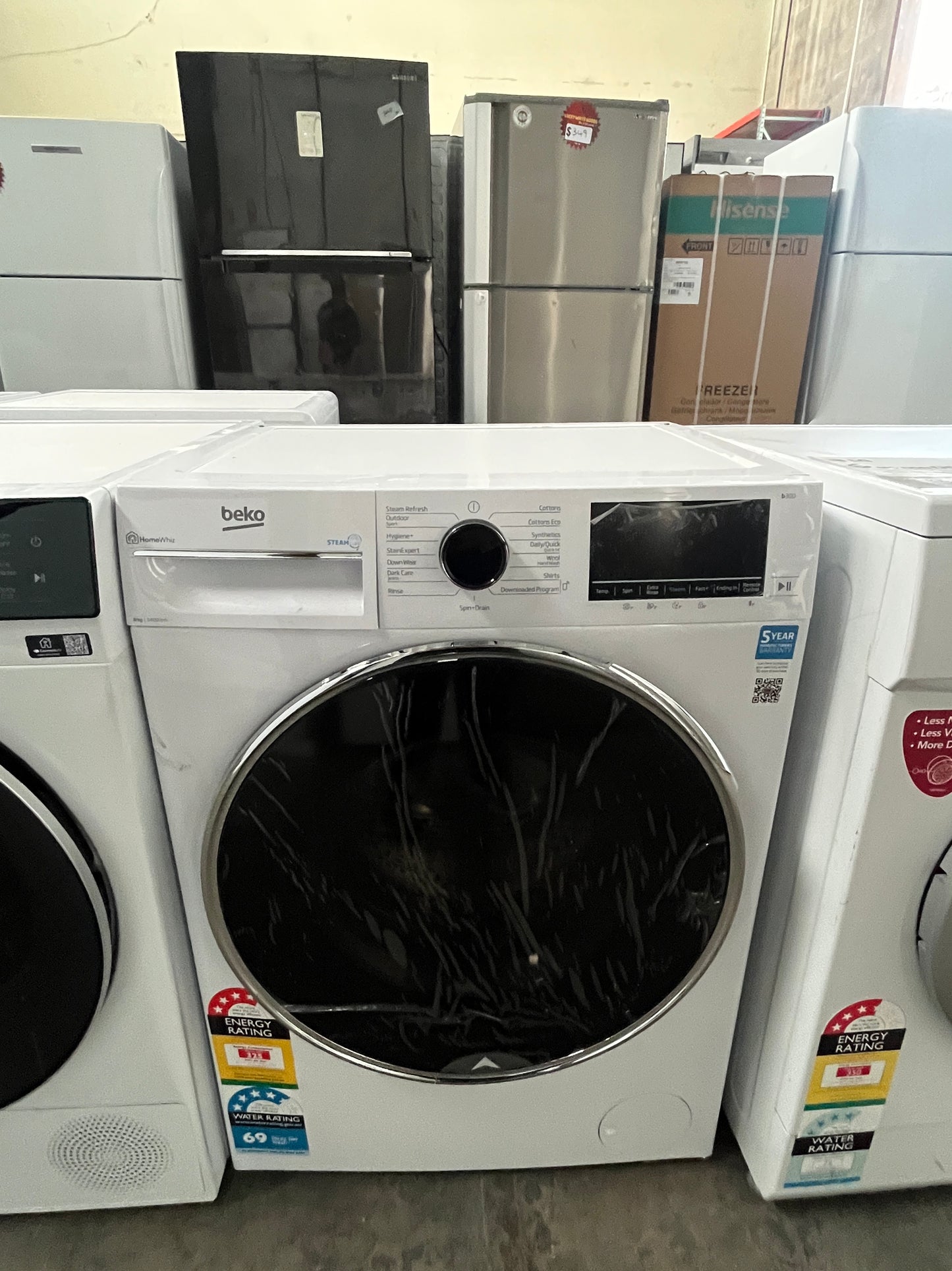 Refurbished Beko clothes washer Model BFLB8020W Load capacity 8 kg | ADELAIDE