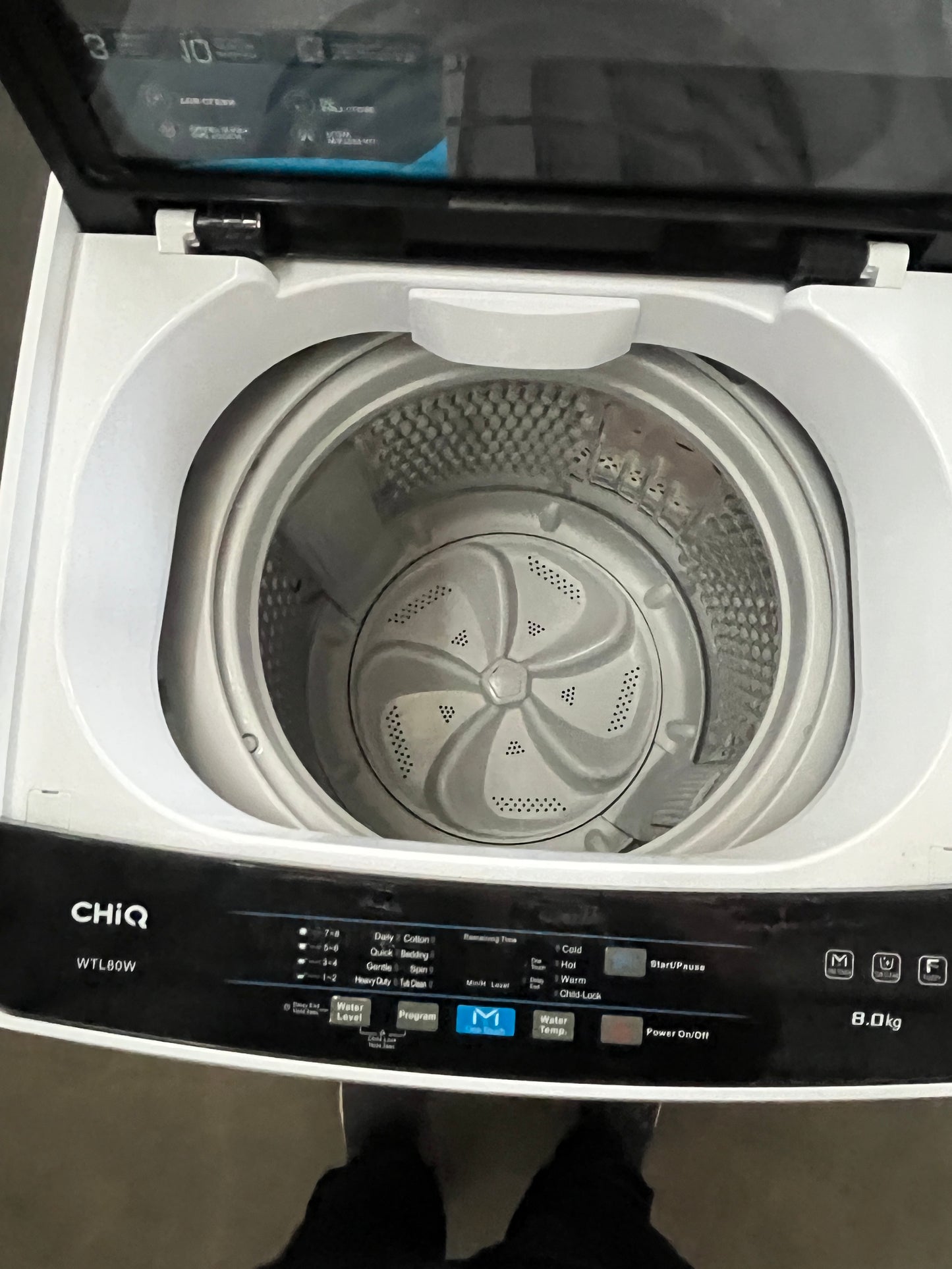 Refurbished CHiQ washing machine Model WTL80W
Load capacity 8.0 kg | ADELAIDE