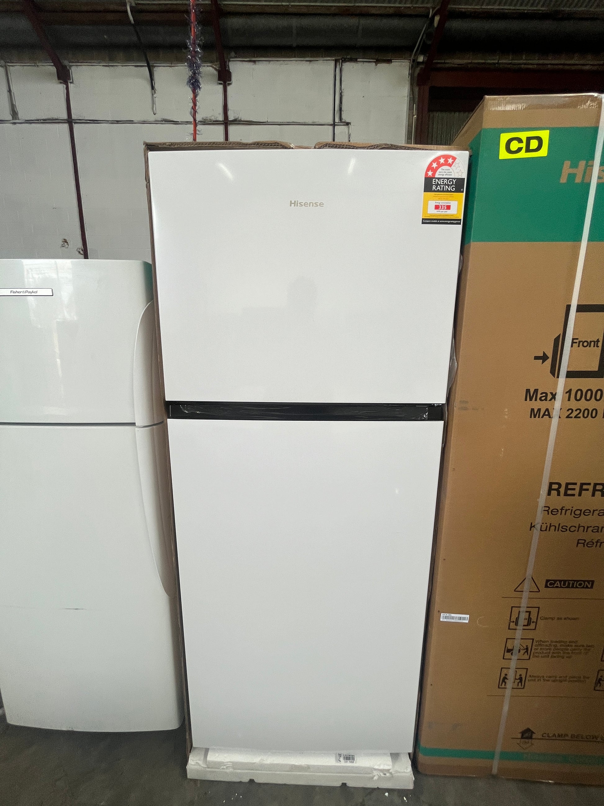 Brand new HISENSE Refrigerator/Freezer HRTF424
Volume 424 litres | ADELAIDE