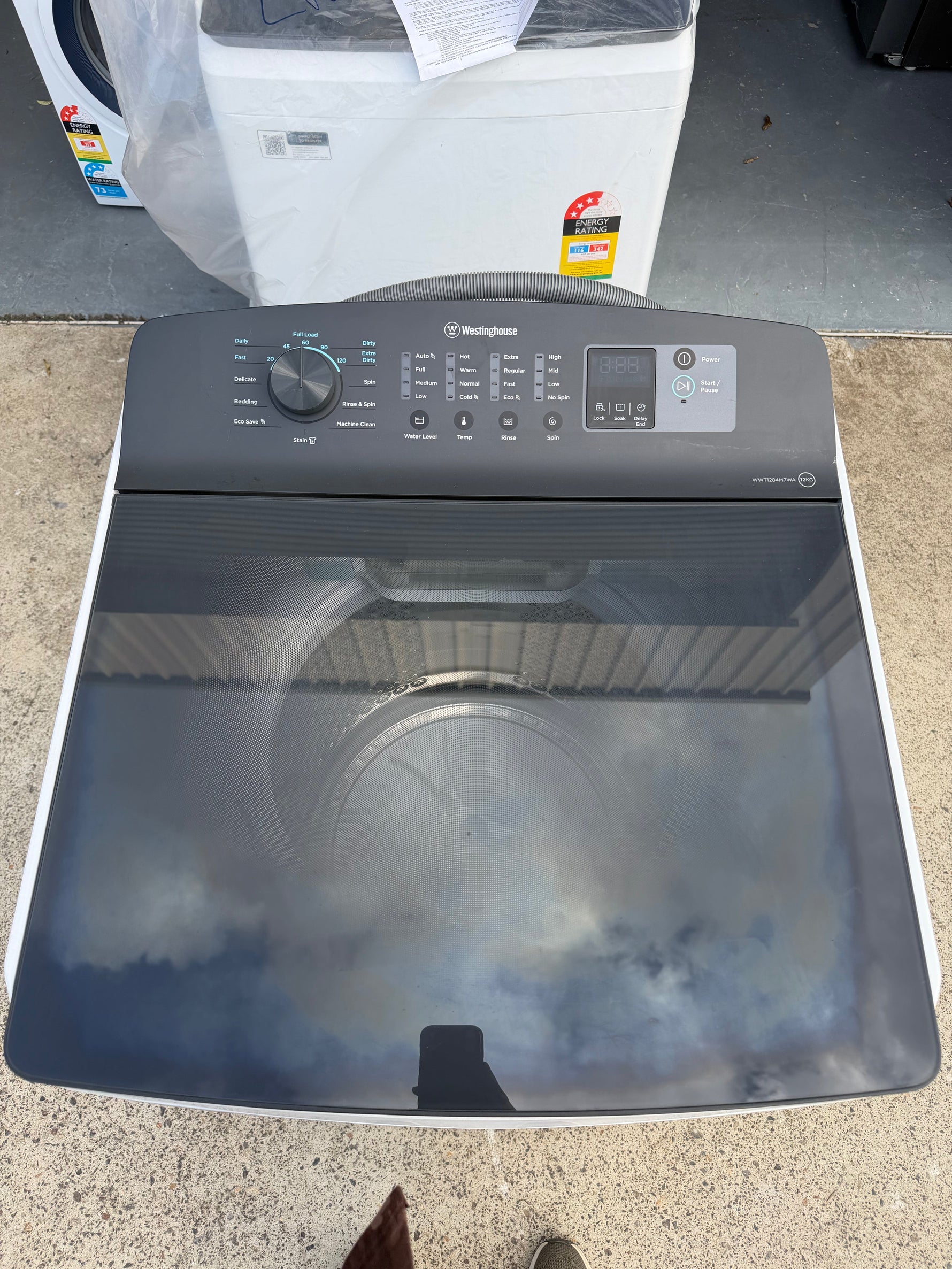 Factory Second Westinghouse 12kg EasyCare Top Load Washing Machine – WWT1284M7WA | BRISBANE