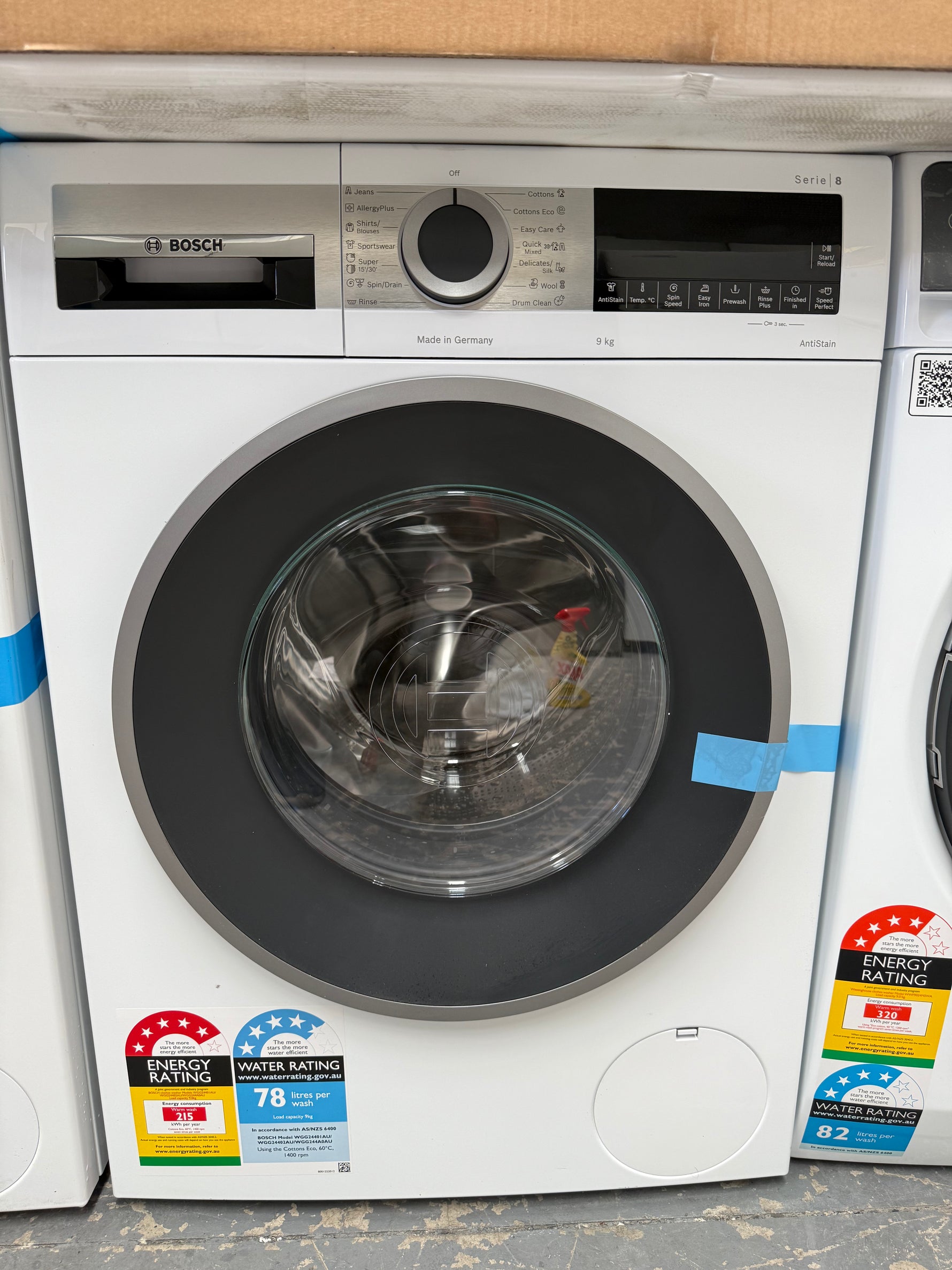 Bosch Series 8 9kg Front Load Washing Machine – Factory Seconds | WGG22440IAU