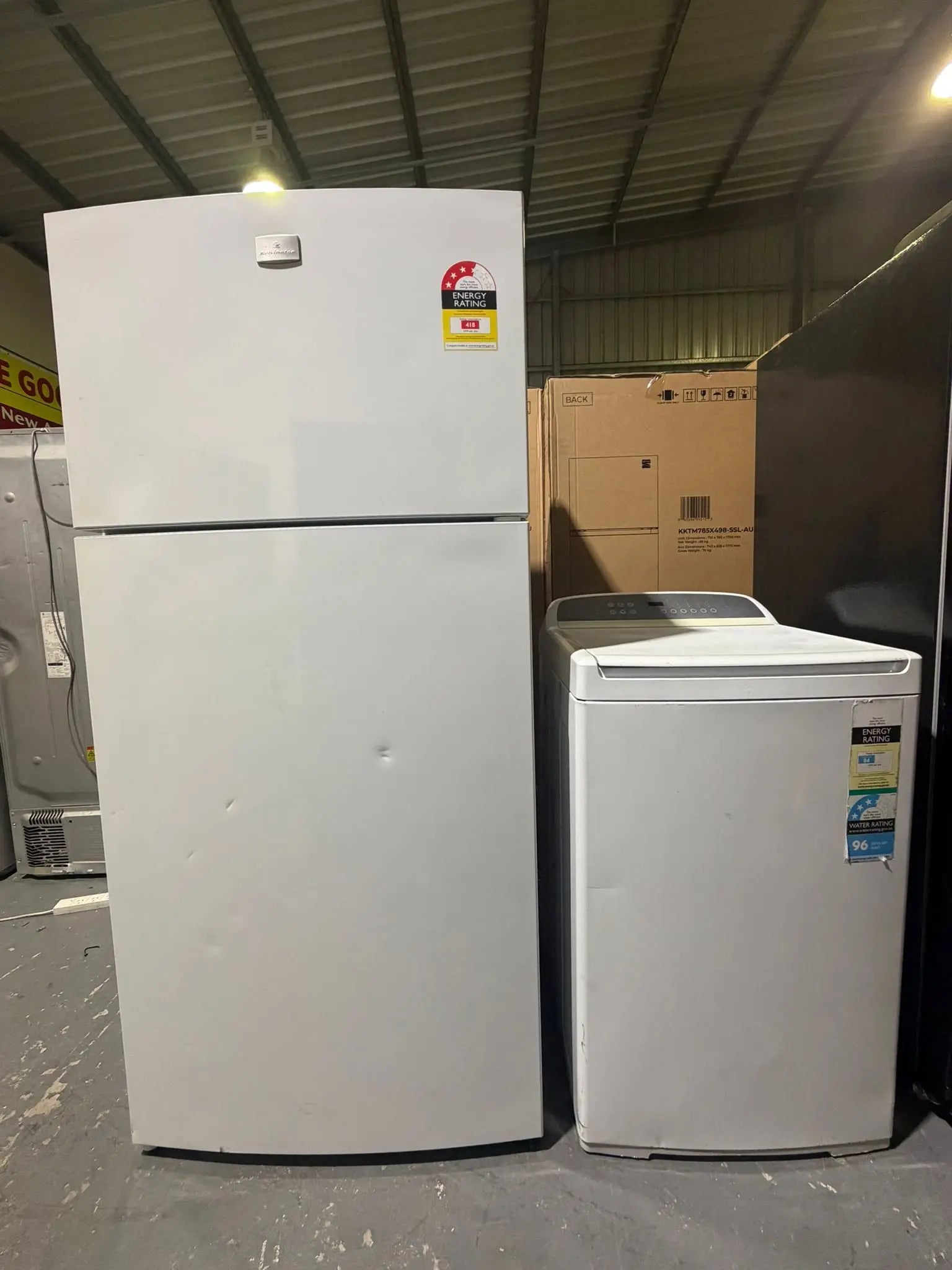 Kelvinator 536L Fridge + F&P 8.5kg Washer Combo – Refurbished