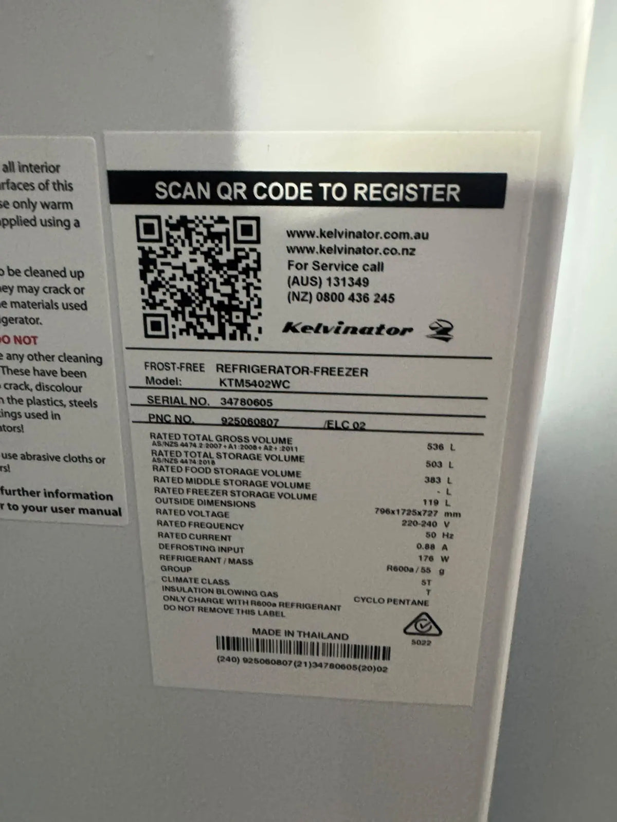 Kelvinator 536L Top Mount Refrigerator – Refurbished | PERTH