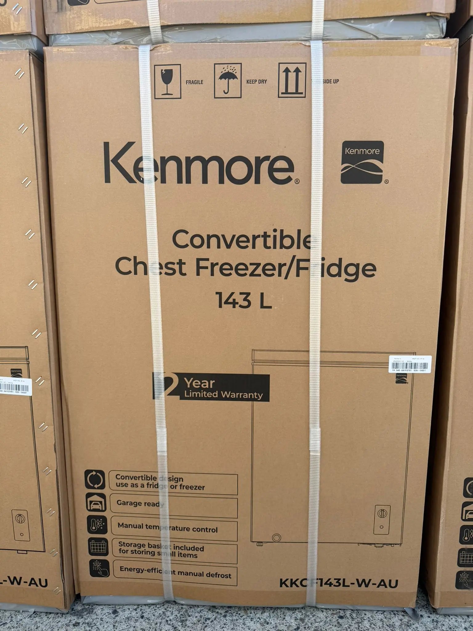 Kenmore 143L Chest Freezer KKCF143L-W-AU – Brand New- 2 year warranty | BRISBANE