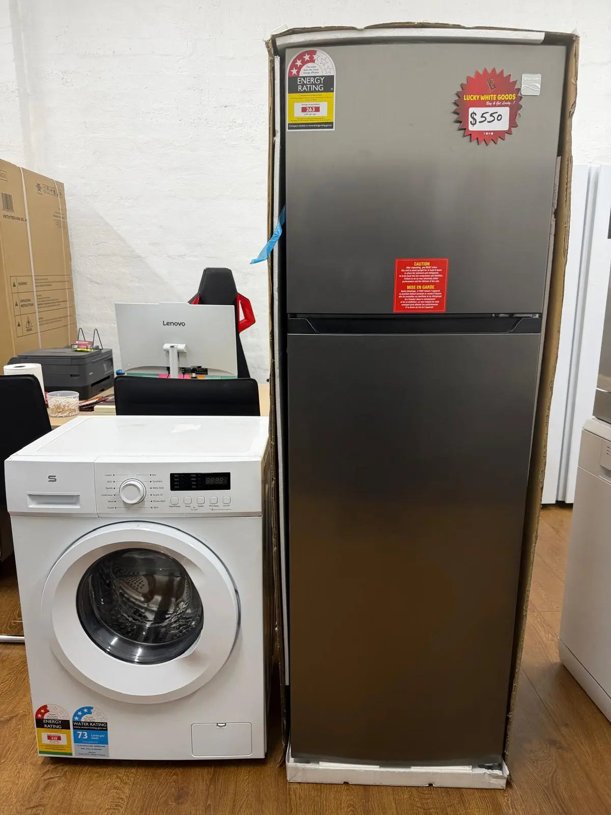 Kenmore 247L Top Mount Fridge + Seiki 6kg Front Load Washing Machine Combo | RESERVOIR