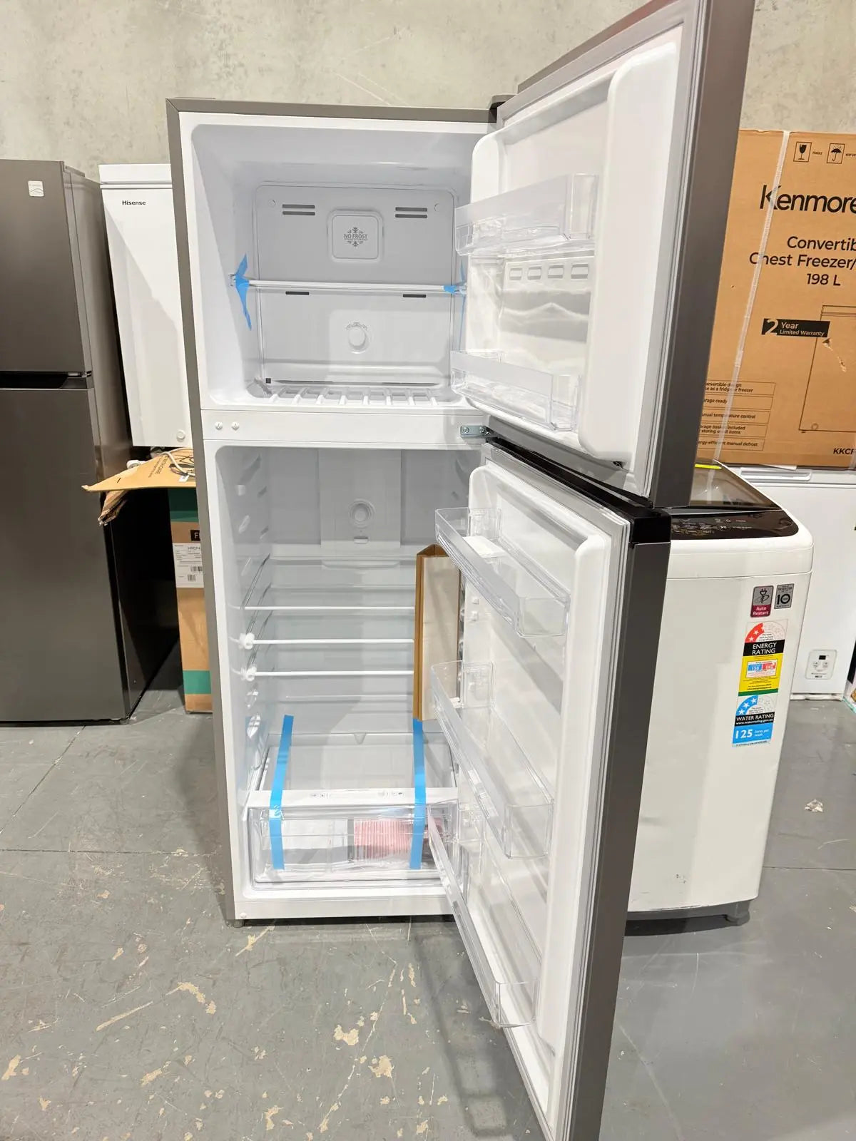 Kenmore 334L Fridge Freezer (Brand New, 2-Year Warranty) + LG 8.5kg Washing Machine (3-Month Warranty) – Combo Deal | MELBOURNE
