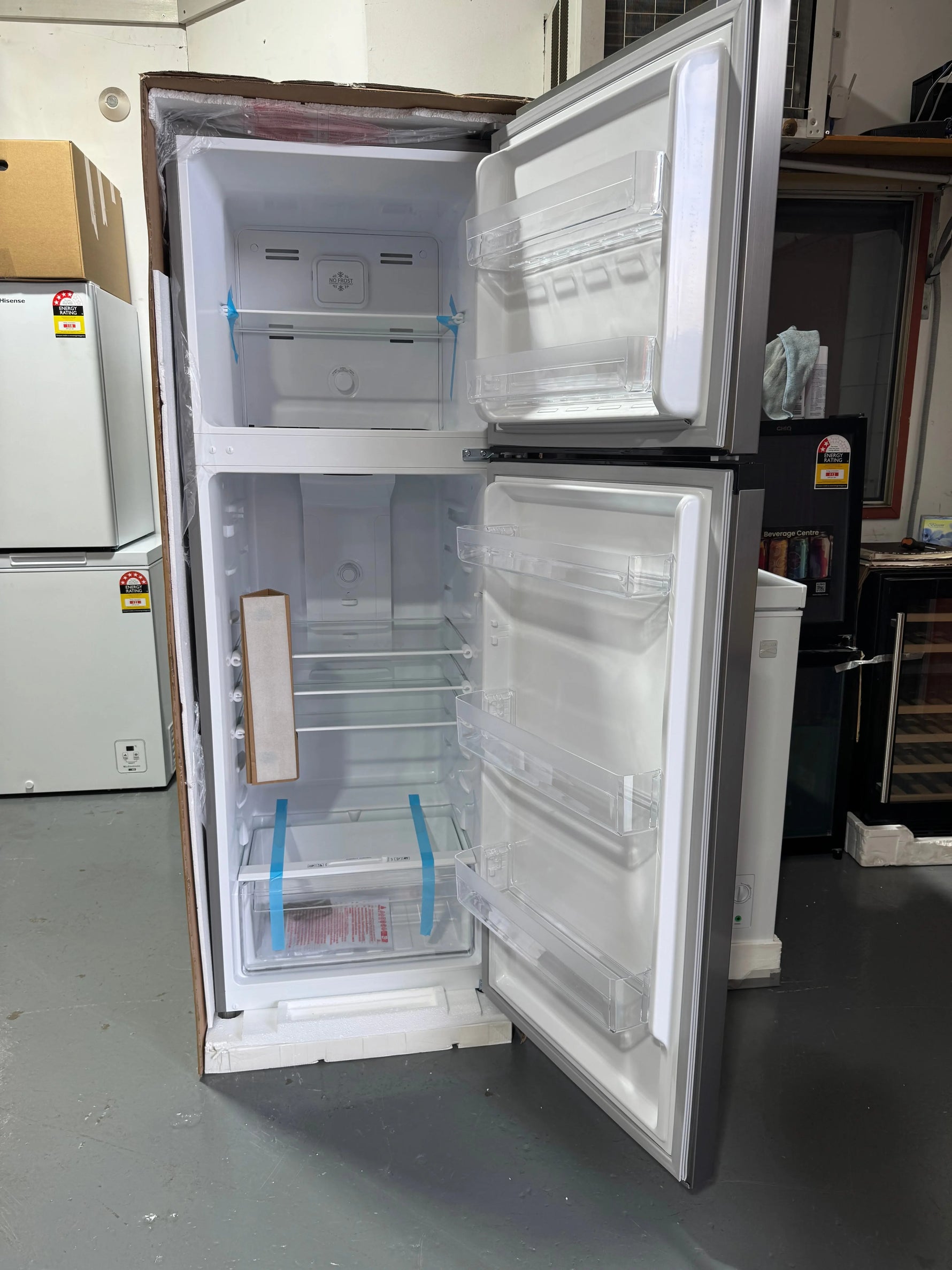 Kenmore 334L Frost Free Top Mount Fridge – Stainless Steel – 2 Year Warranty | Lucky white goods