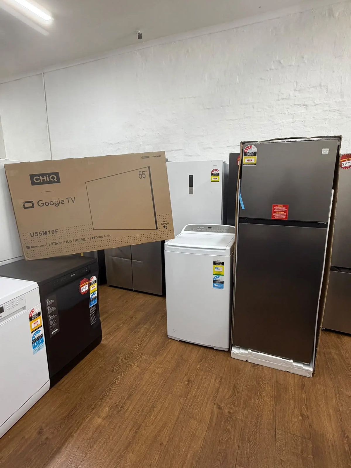 Kenmore 334L Refrigerator + CHiQ 55-inch 4K Google TV + Fisher & Paykel 8.5kg Washing Machine – Combo | RESERVOIR