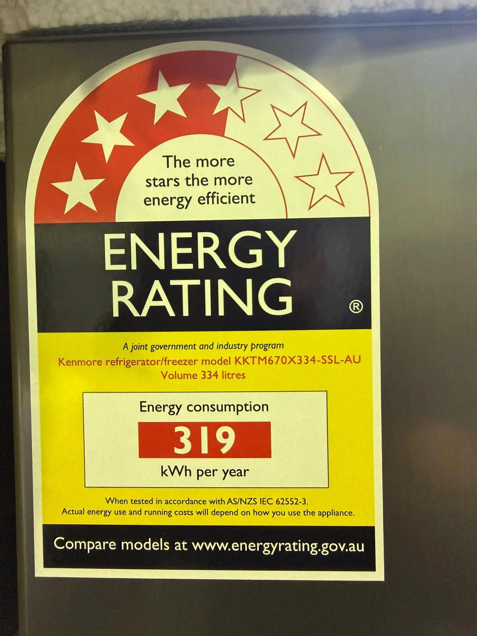 Kenmore 334L Top Mount Fridge – Brand New (2 years warrant)
