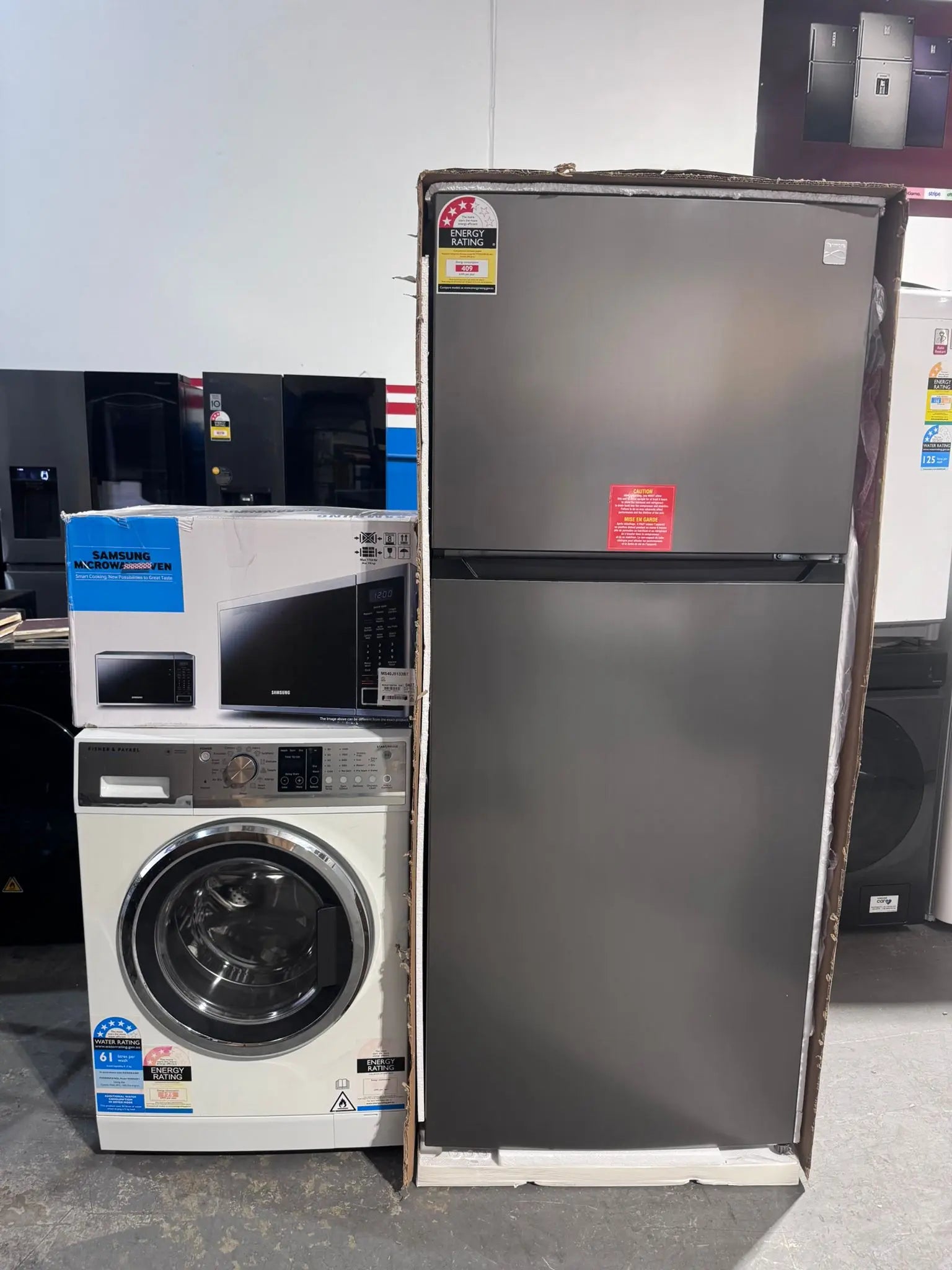 Kenmore 498L Fridge + Fisher & Paykel Washer + Samsung Microwave Package | PERTH