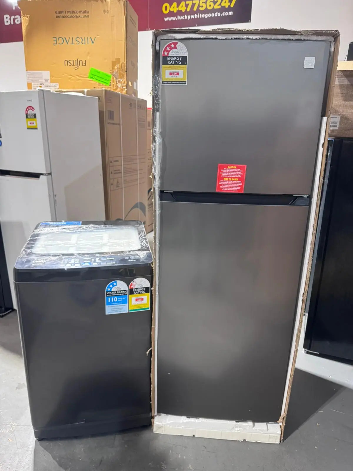 Kenmore Fridge + CHiQ 8kg Washer Package | PERTH