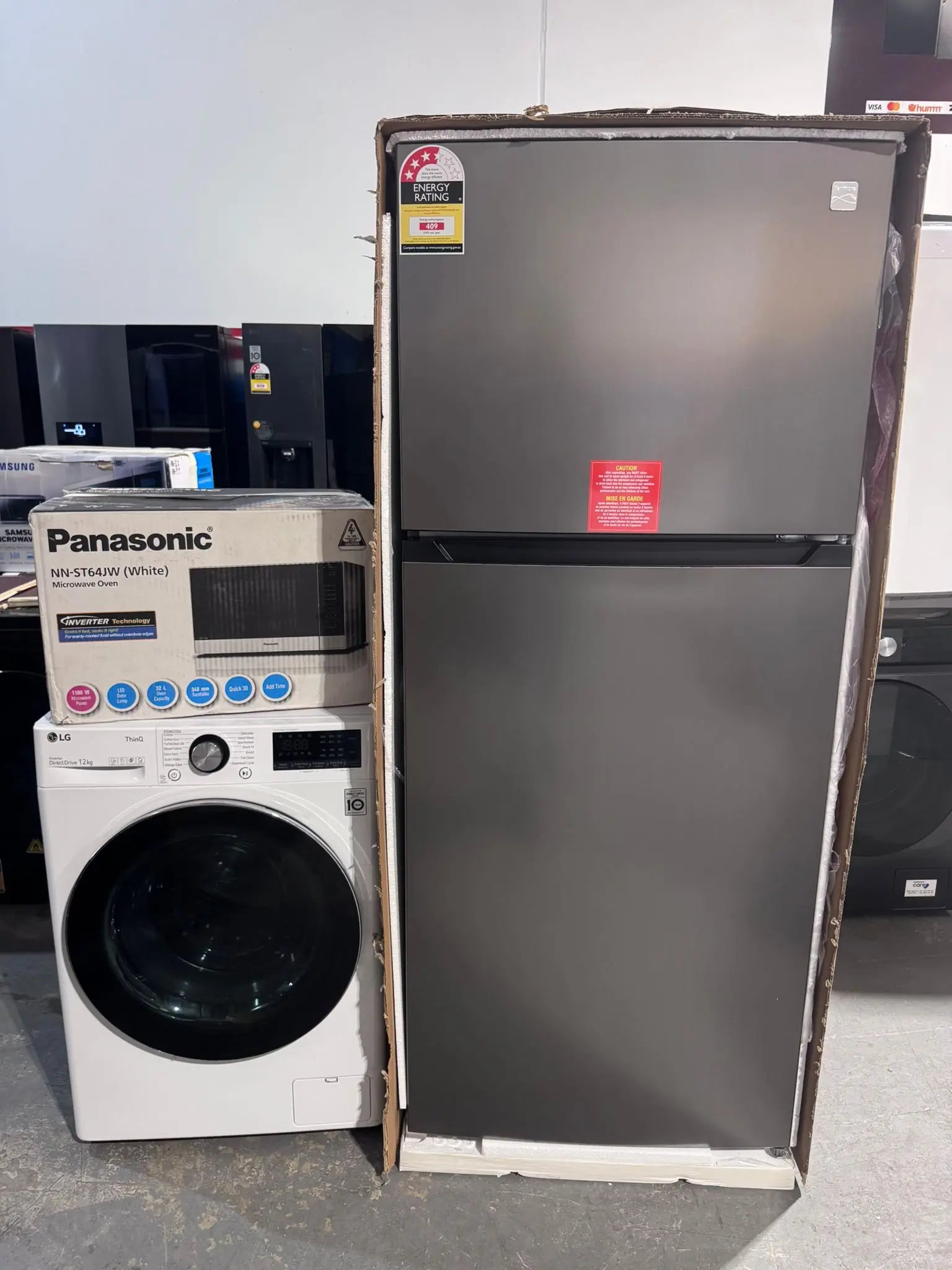 Kenmore Fridge + LG Washer + Panasonic Microwave Package | PERTH