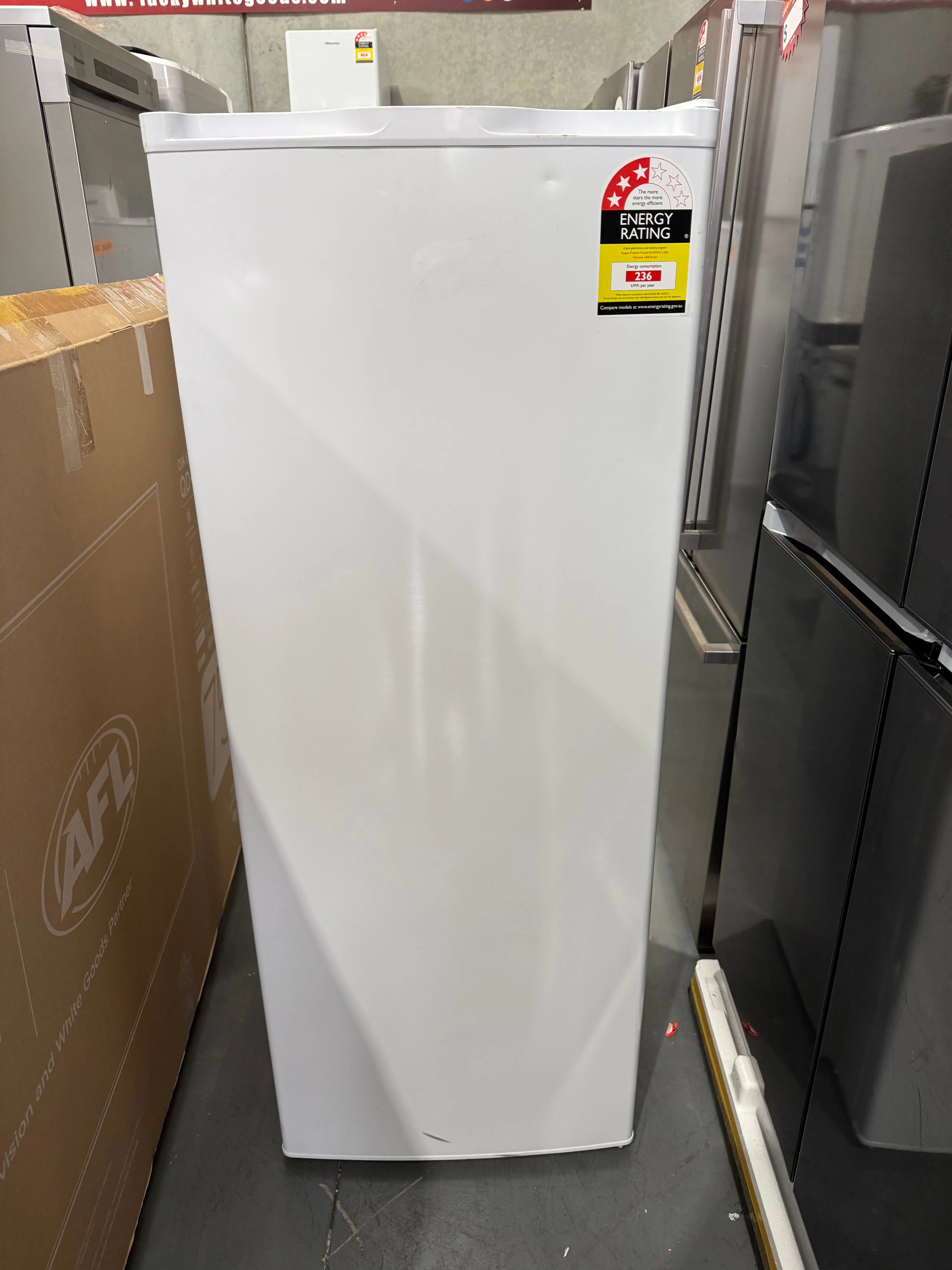 Kogan 168L Upright Freezer – Factory Seconds | MELBOURNE