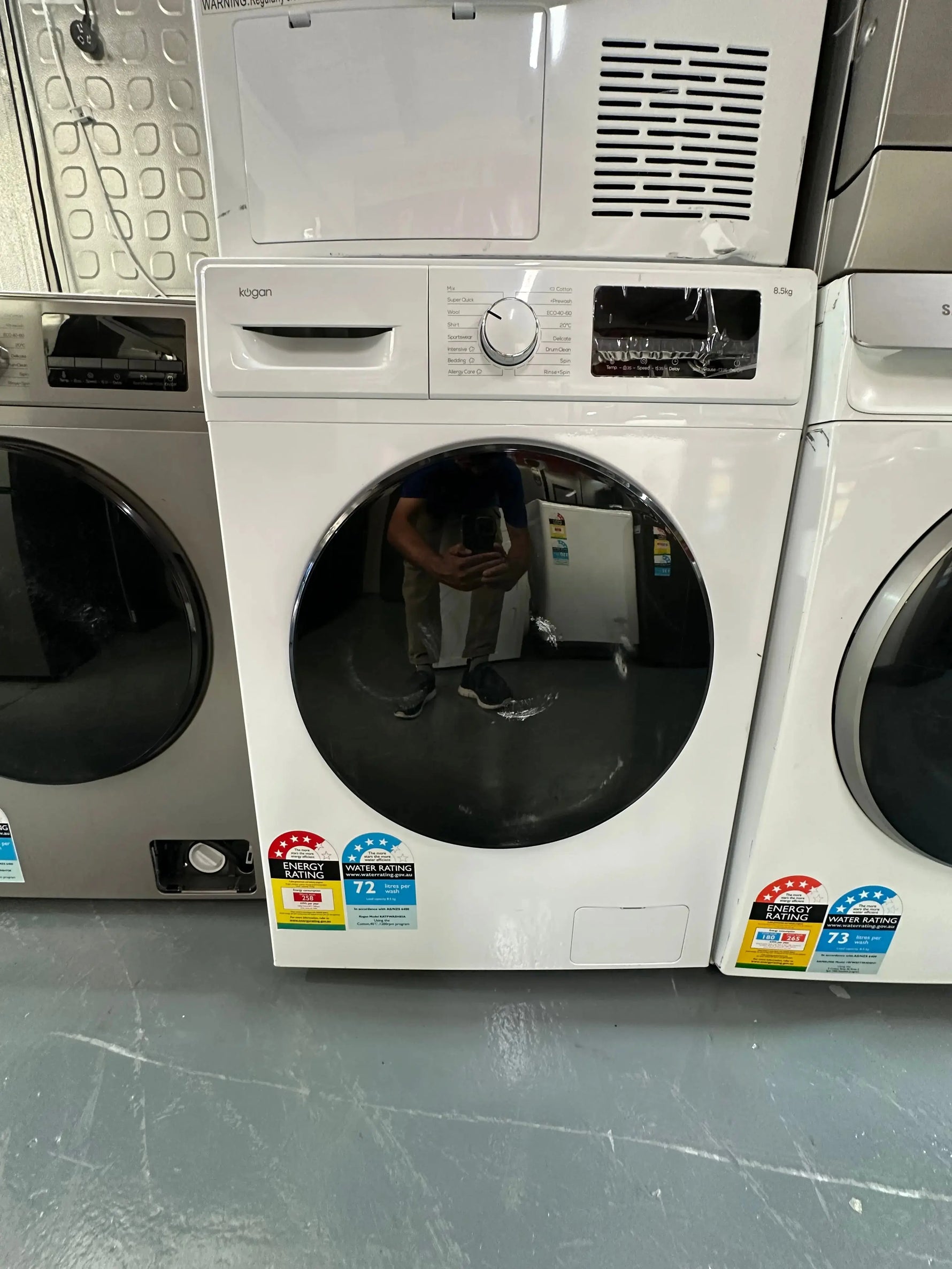 Kogan 8.5kg Front Load BLDC Inverter Washing Machine (White) | SYDNEY