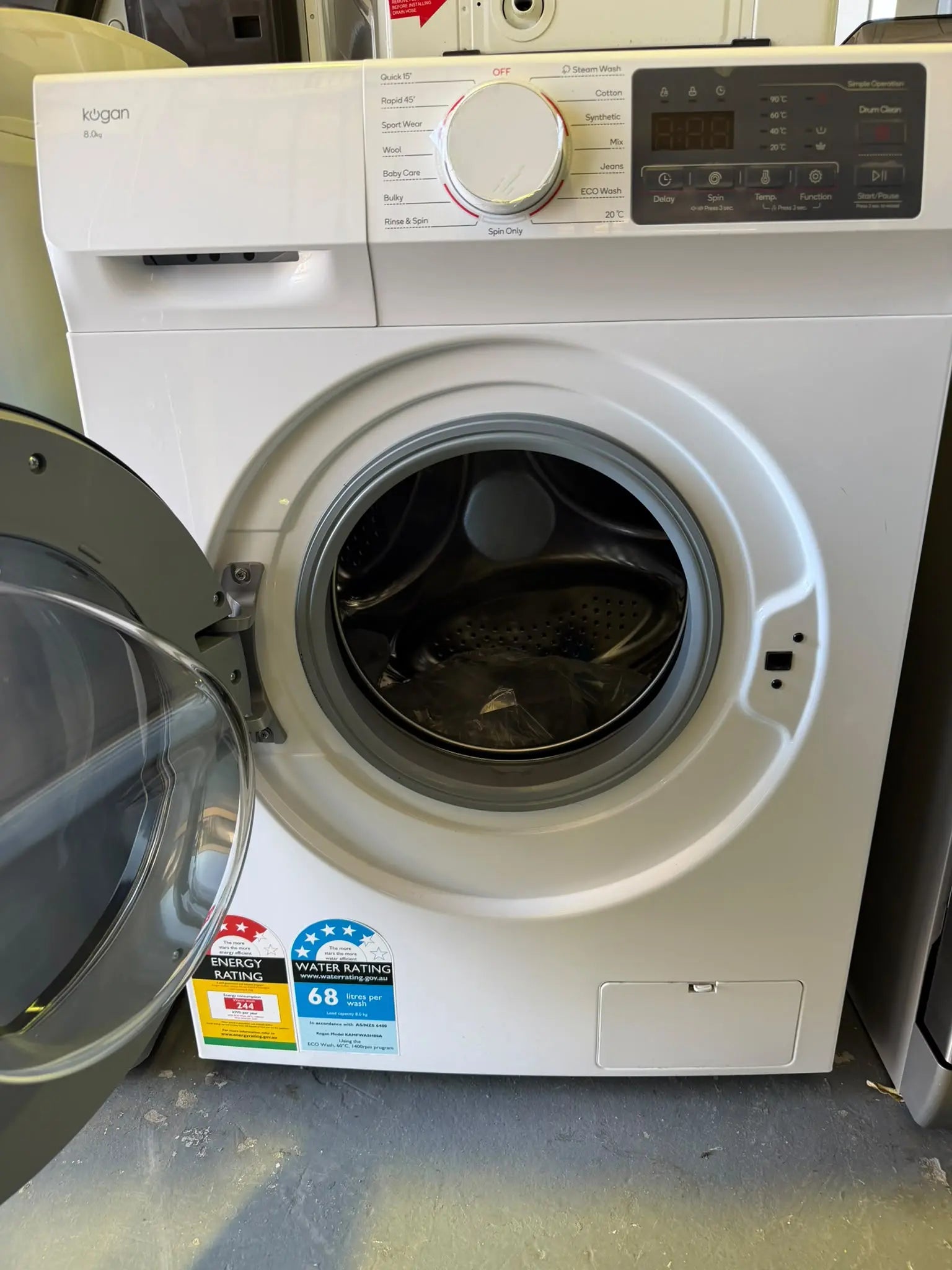 Kogan 8kg Front Load BLDC Inverter Washing Machine – Factory Second | BRISBANE