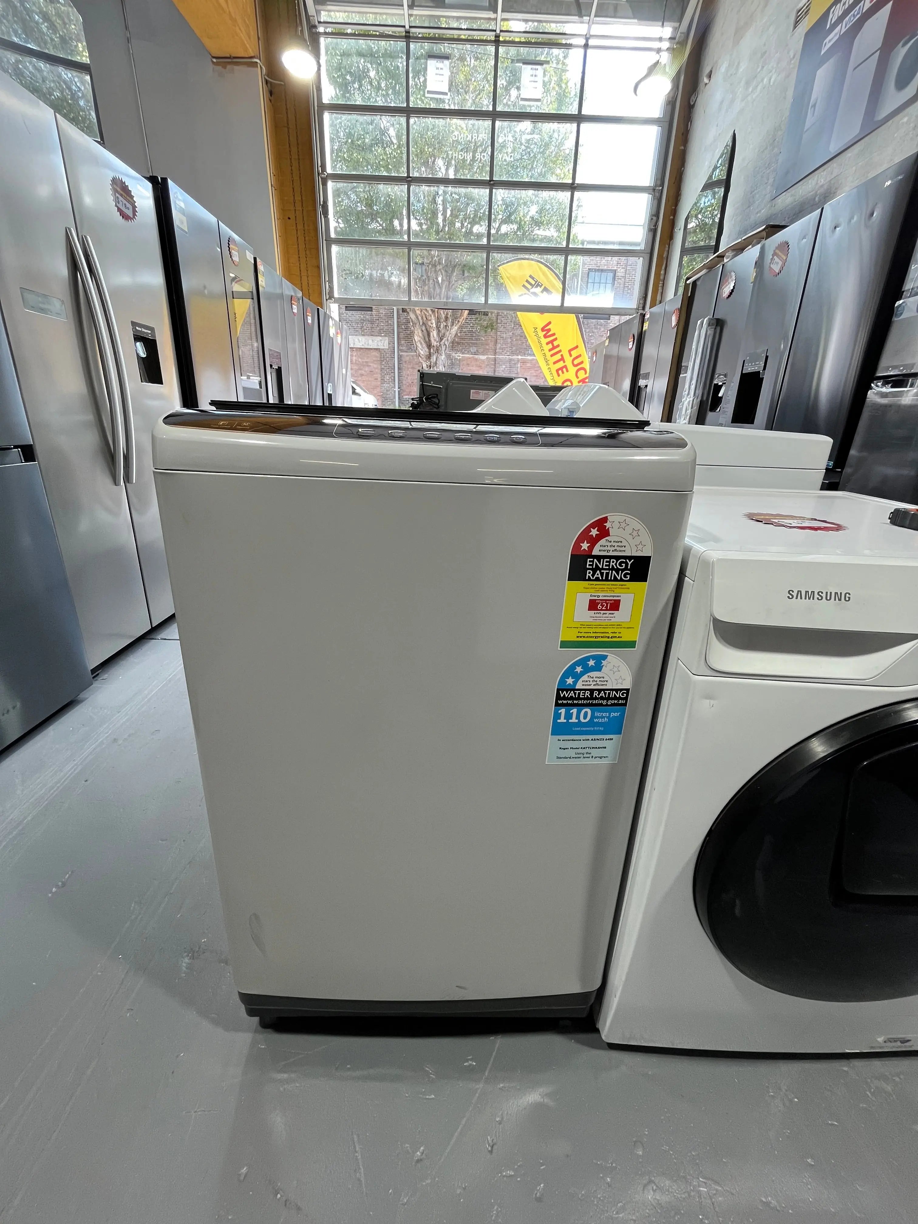 Kogan 9kg Top Load Washing Machine (Grey) | ALEXANDRIA