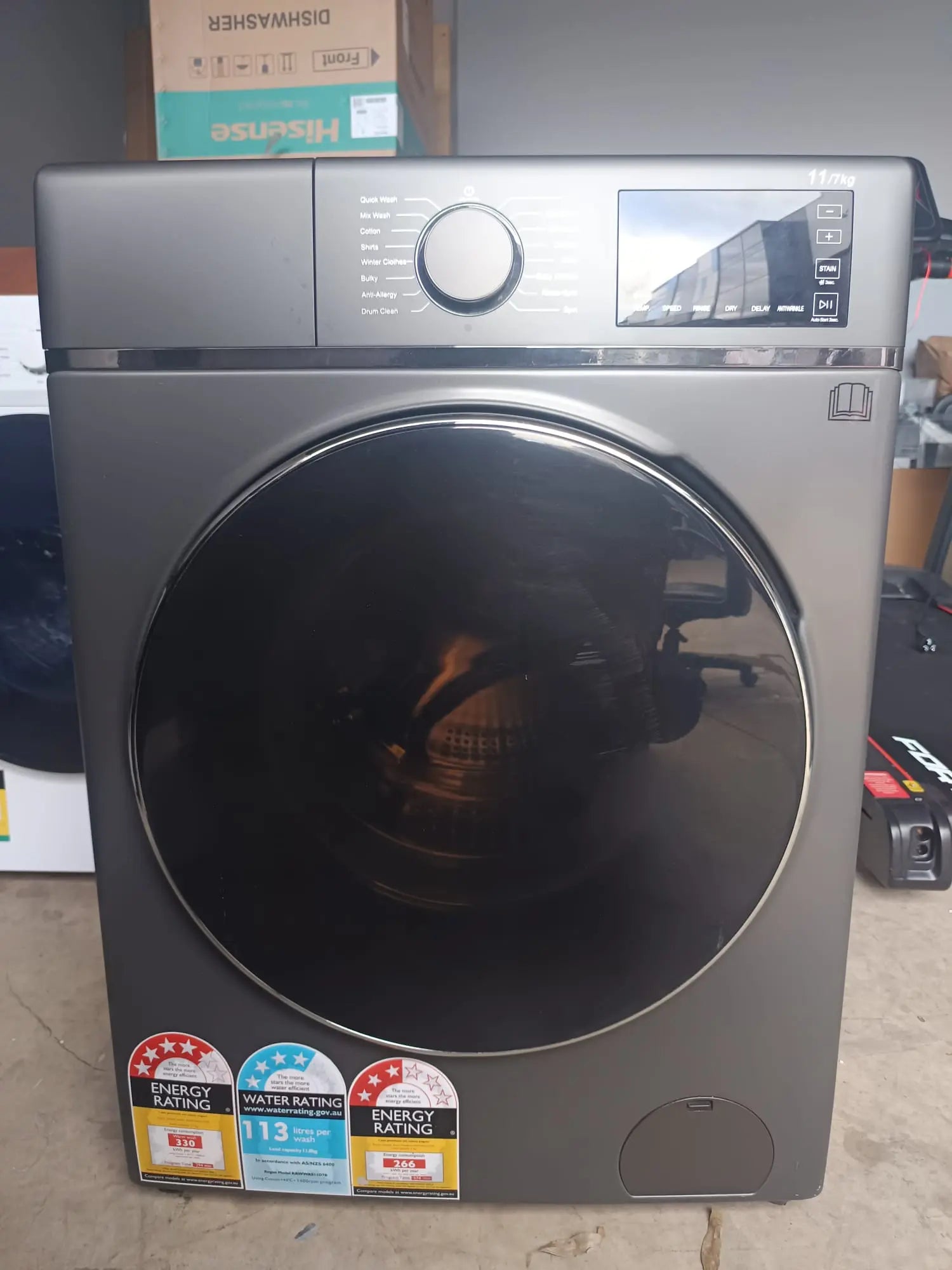 Kogan KAWWAS11D7B 11kg/7kg Front Load Washer Dryer Combo – Refurbished | MELBOURNE