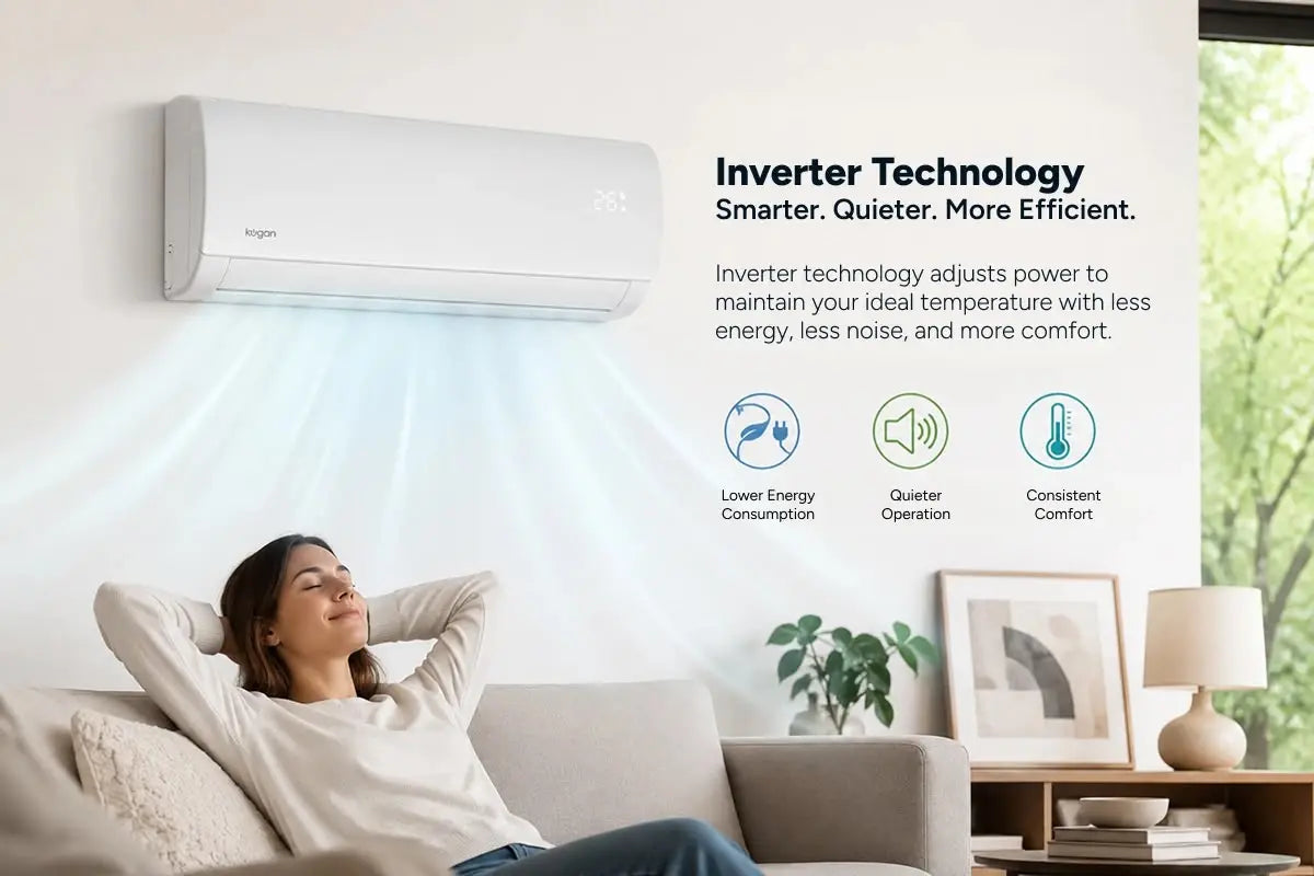 Kogan SmarterHome 3.5kW Inverter Split System Air Conditioner – Factory Second | RESERVOIR