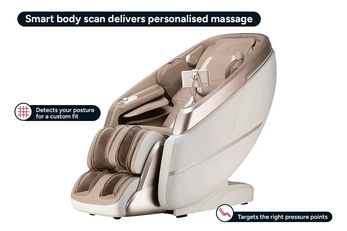 Kogan VitalityElite 4D Zero-Gravity SL-Track Massage Recliner Chair (Beige)