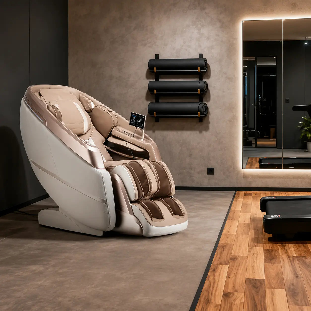 Kogan VitalityElite 4D Zero-Gravity SL-Track Massage Recliner Chair (Beige) | SYDNEY