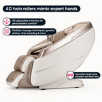 Kogan VitalityElite 4D Zero-Gravity SL-Track Massage Recliner Chair (Beige) | SYDNEY