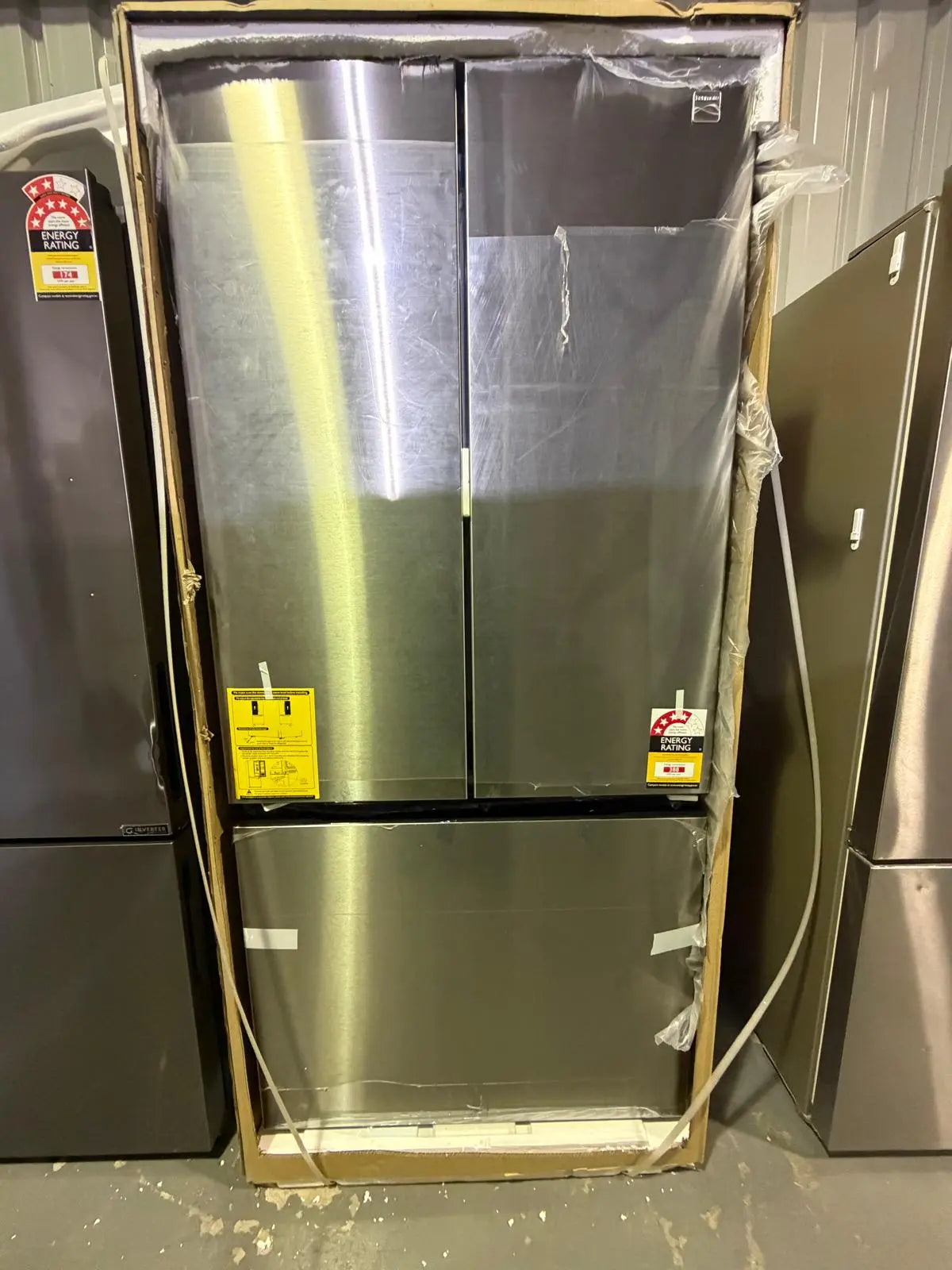 Koolatron KKFDR695X508-SS-AU Refrigerator/Freezer – 508L Stainless Steel | Open Box Brand New | BRISBANE
