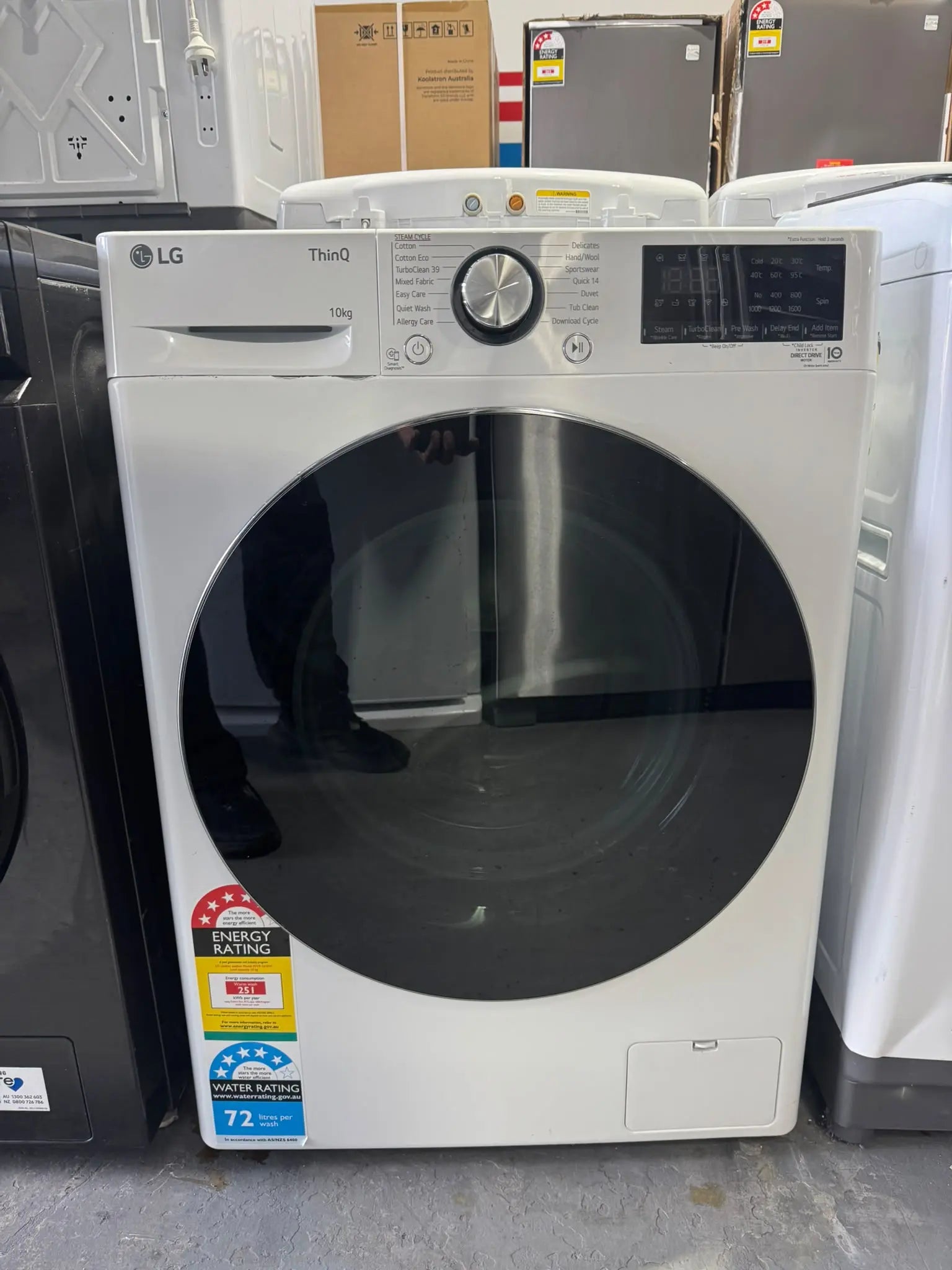 LG 10kg Refurbished ThinQ Front Load Washing Machine | PERTH