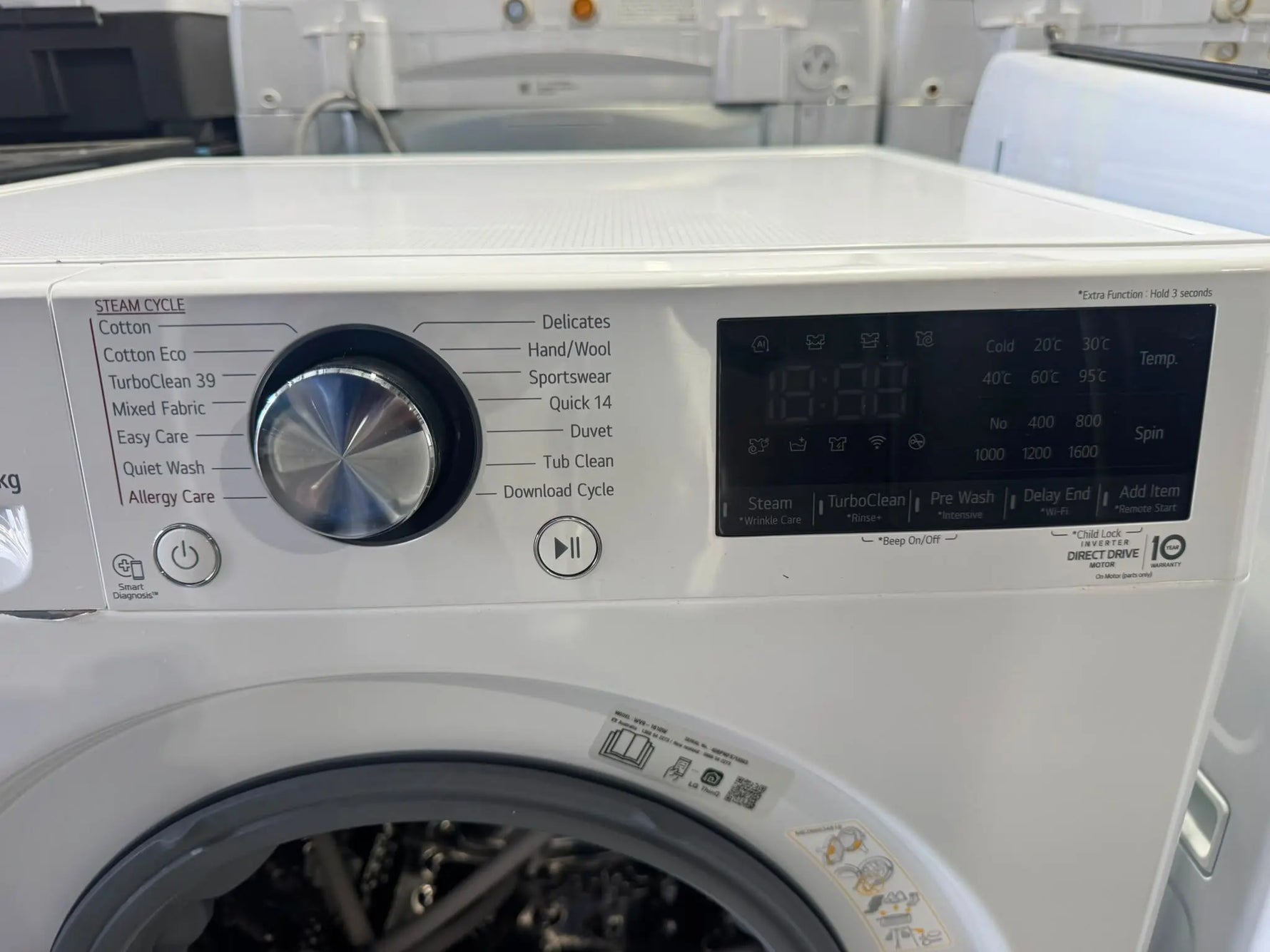 LG 10kg Refurbished ThinQ Front Load Washing Machine | PERTH