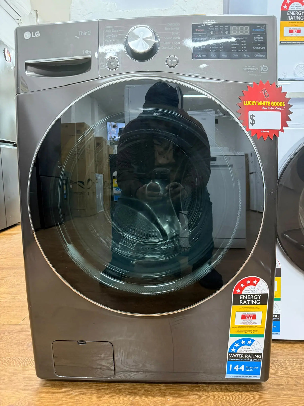 LG 14kg Series 9 Front Load Washing Machine – Refurbished | RESERVOIR