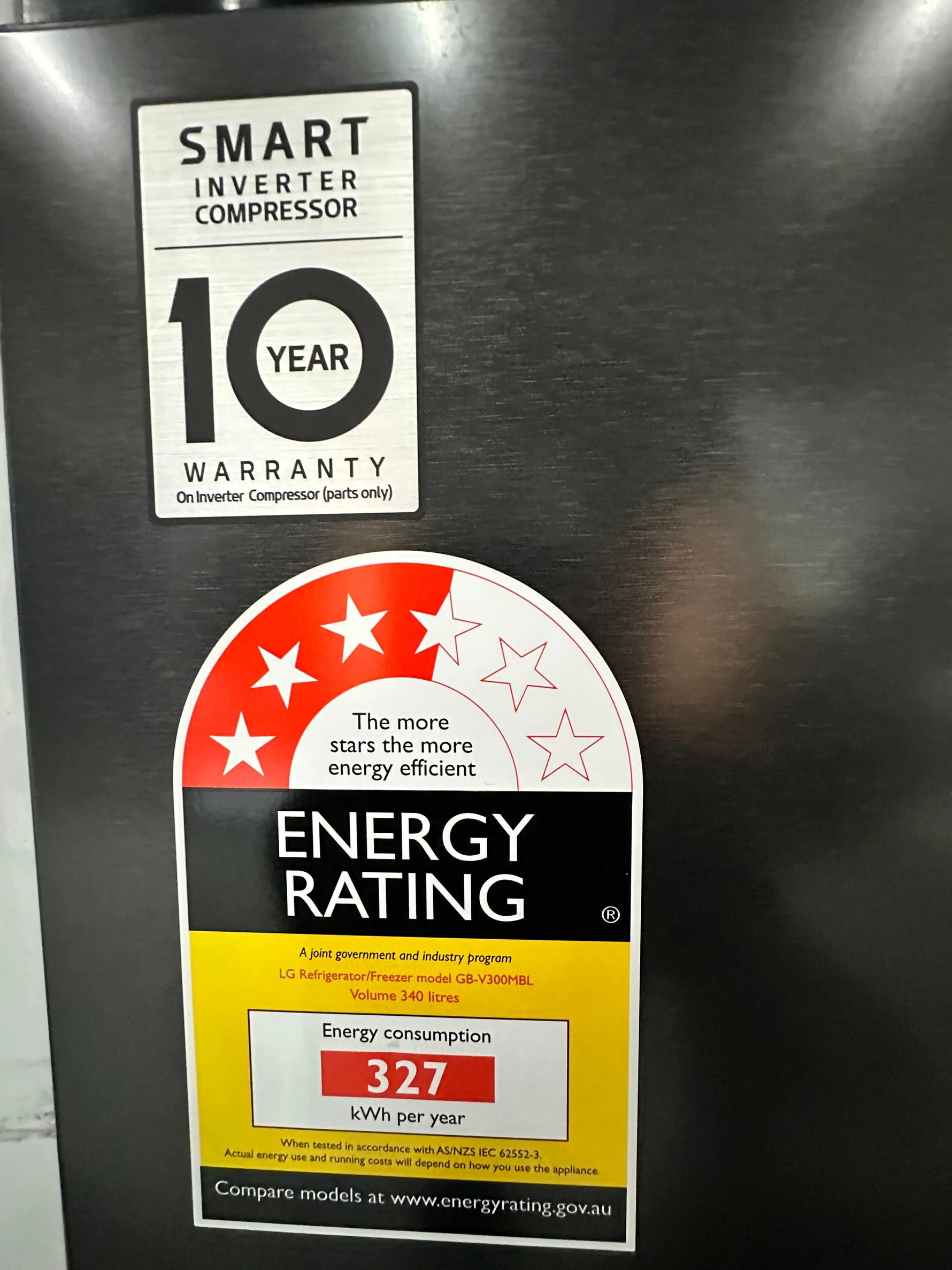 LG 340L InstaView Bottom Mount Fridge Freezer with Non-Plumbed Ice – Near New | ADELAIDE