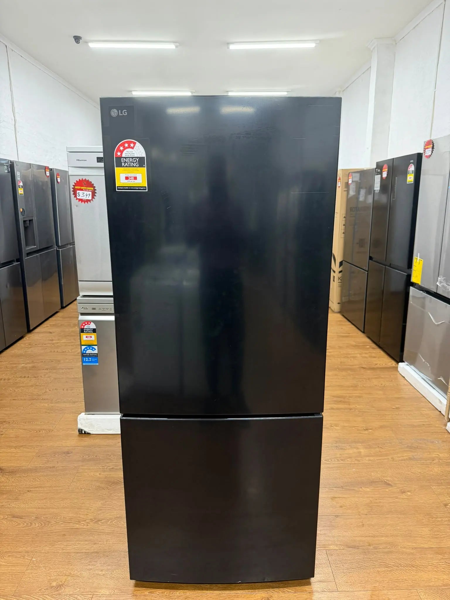 LG 420L Bottom Mount Fridge Freezer GB-455BLE – Factory Seconds