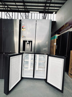 LG 506L Quad Door Fridge Freezer – Black Steel with Non-Plumbed Water & Ice – Factory Seconds | ADELAIDE