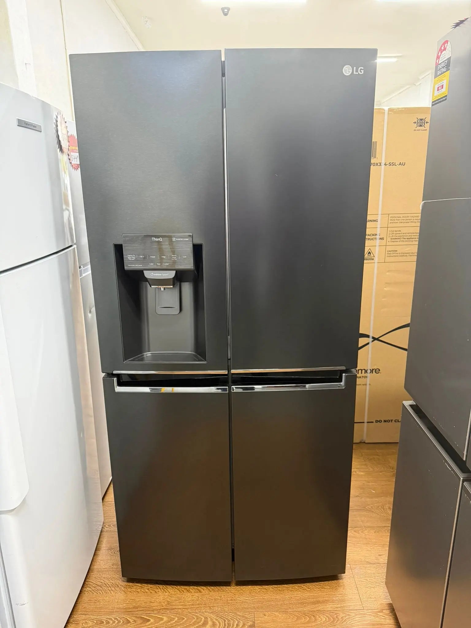 LG 506L Slim French Door Fridge – GF-LN500MBL | Like New (Non-Plumbed)