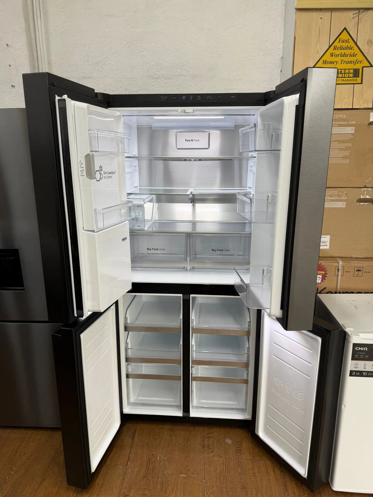 LG 506L Slim French Door Fridge – Matte Black (Factory Seconds) GF-LN500MBL | RESERVOIR