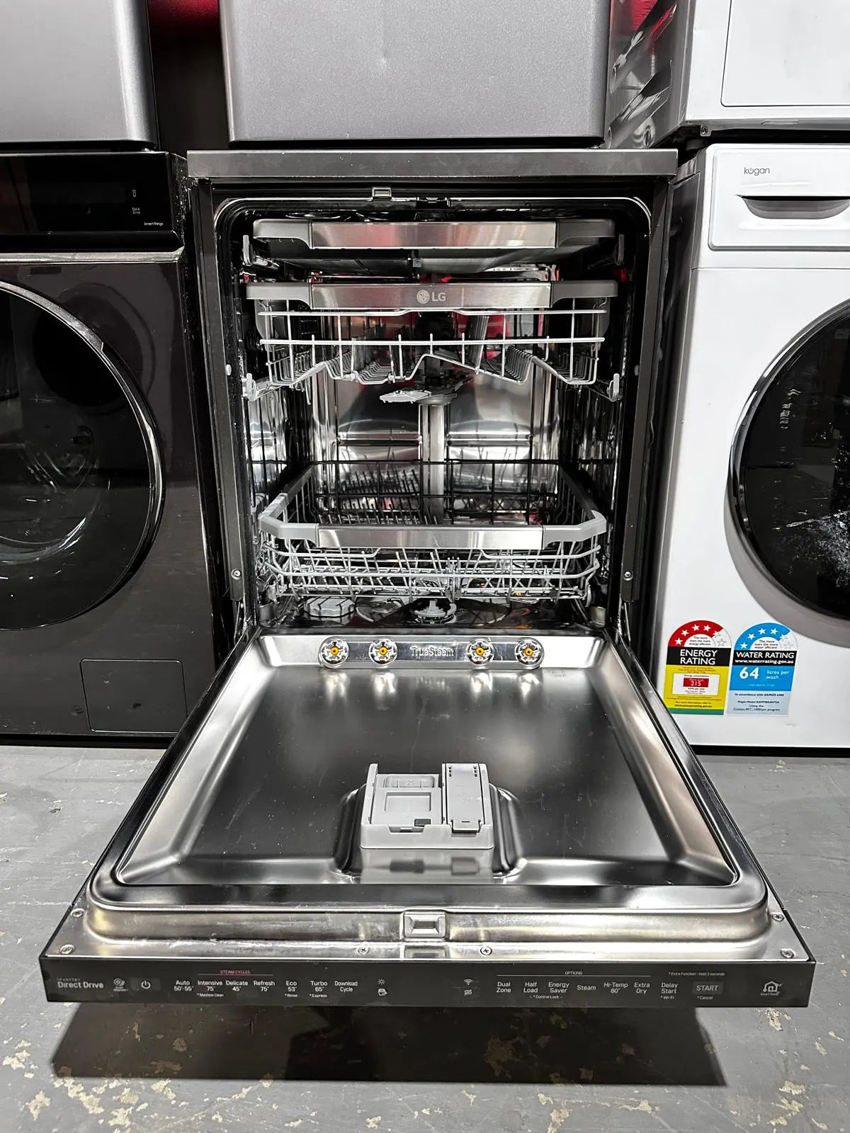 LG 60cm 14 Place QuadWash Freestanding Dishwasher XD5B14PS – Platinum Steel (Refurbished) | ADELAIDE