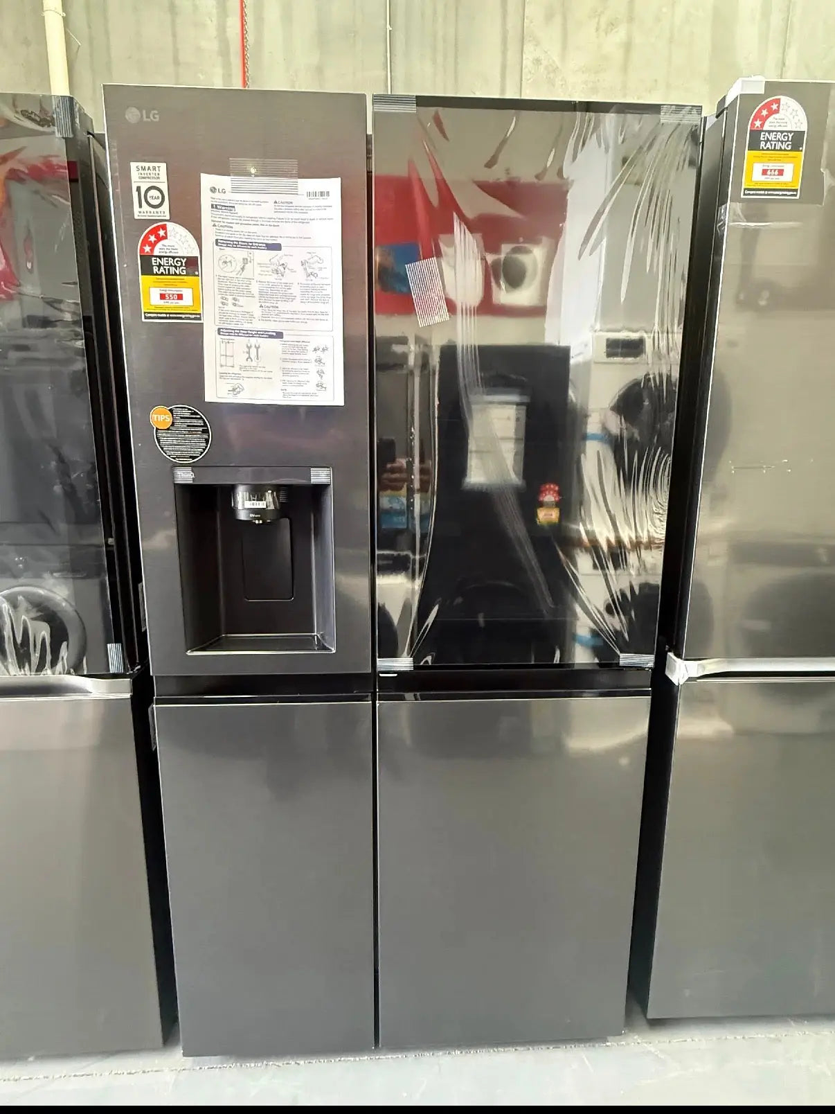 LG 635L Side-by-Side Fridge – Factory Seconds | GS-V600MBLC | ADELAIDE