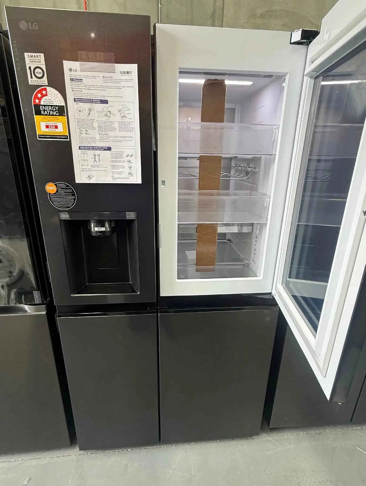 LG 635L Side-by-Side Fridge – Factory Seconds | GS-V600MBLC | ADELAIDE