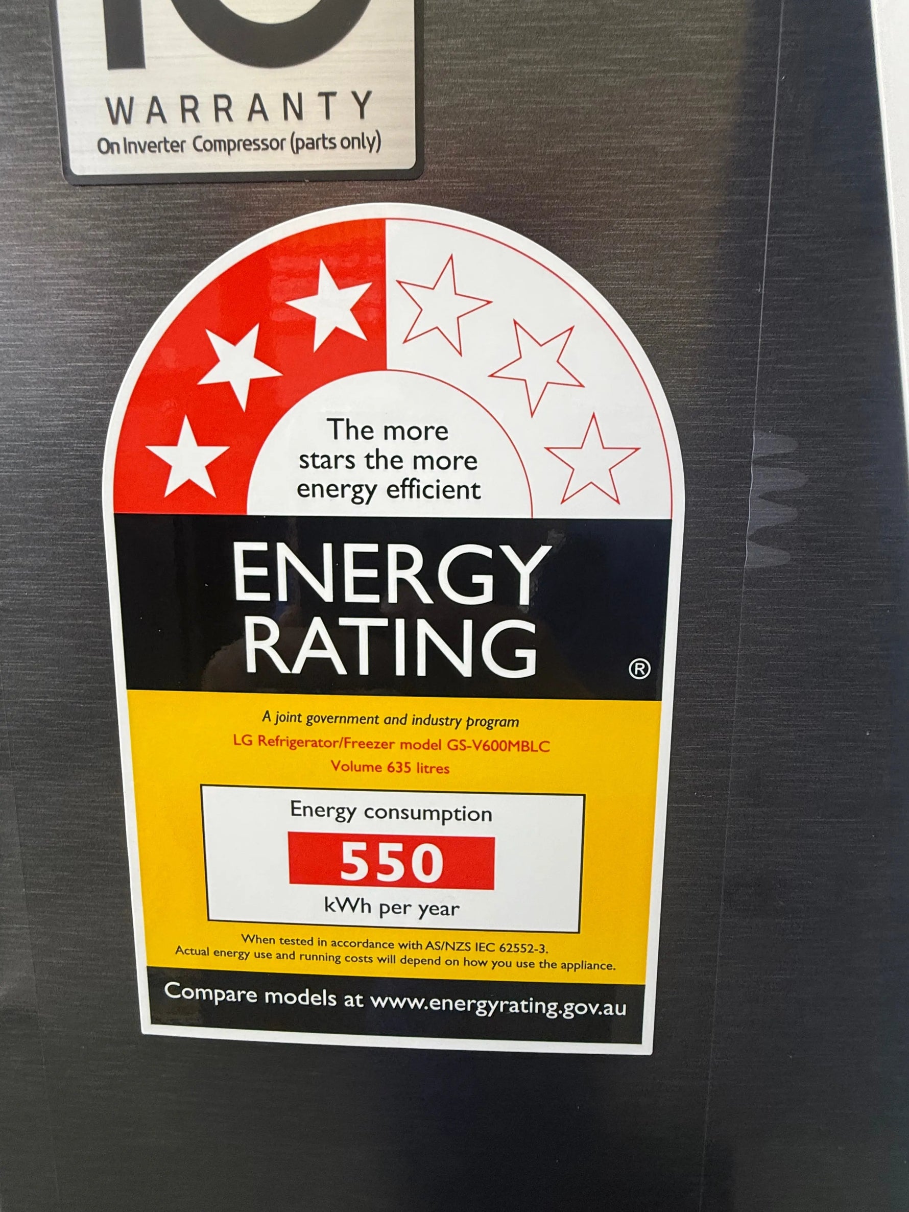 LG 635L Side-by-Side Fridge – Factory Seconds | GS-V600MBLC | MELBOURNE