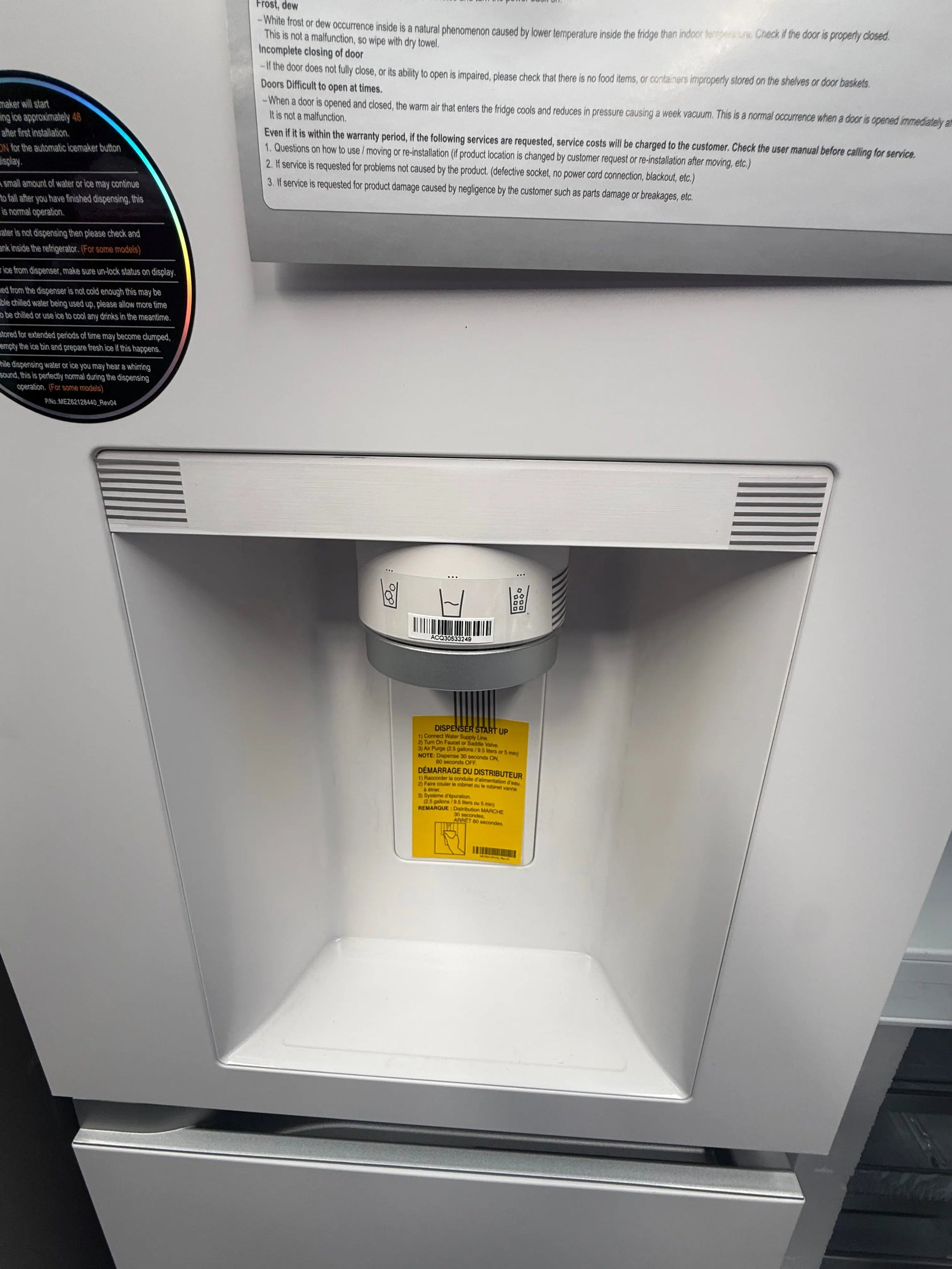 LG 637L French Door Fridge with Ice & Water – Factory Seconds | GF‑L700MWH | MELBOURNE