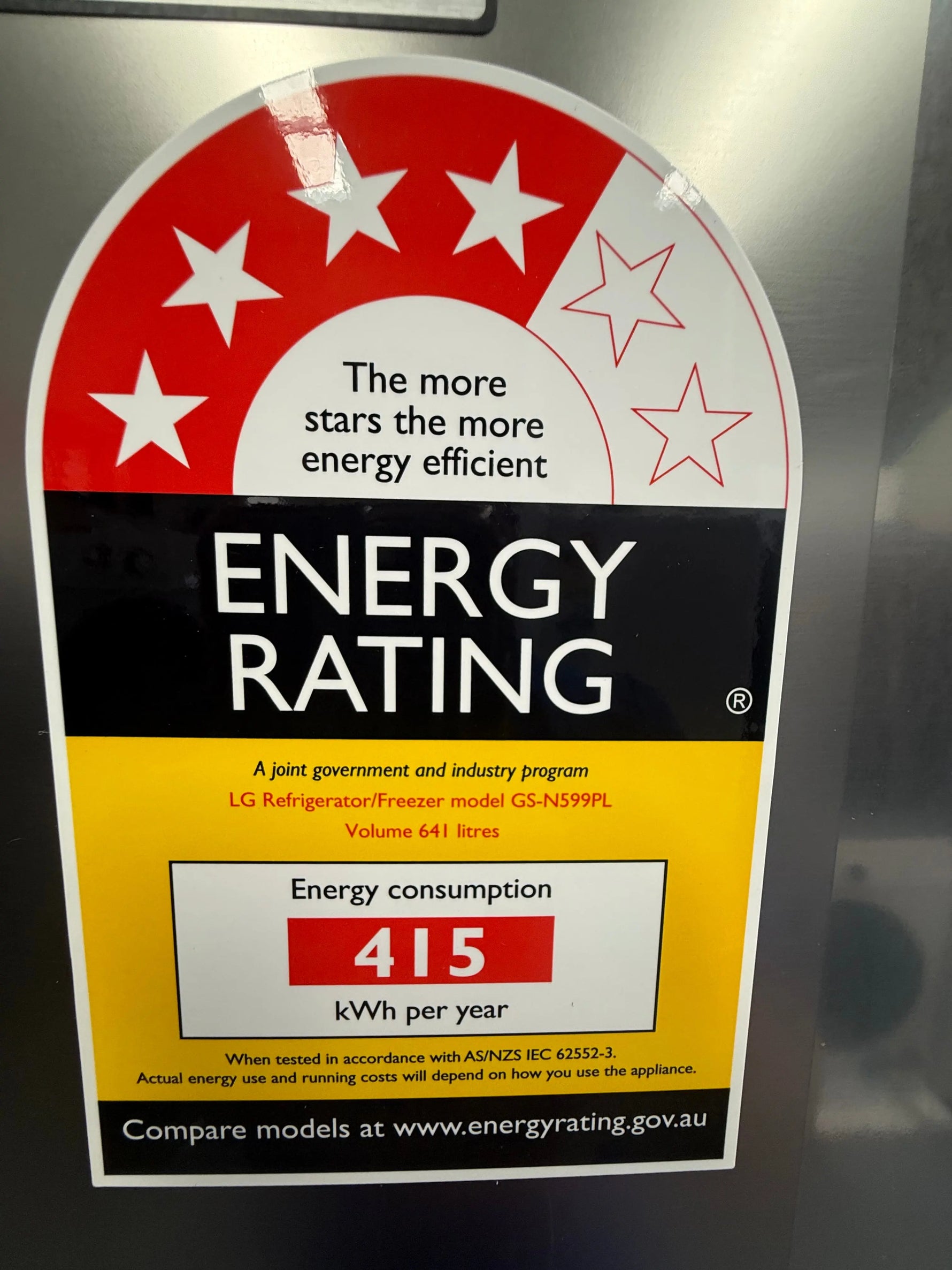 LG 641L Side‑by‑Side Fridge – NO PLUMBED -Factory Seconds | GS‑N599PL | MELBOURNE