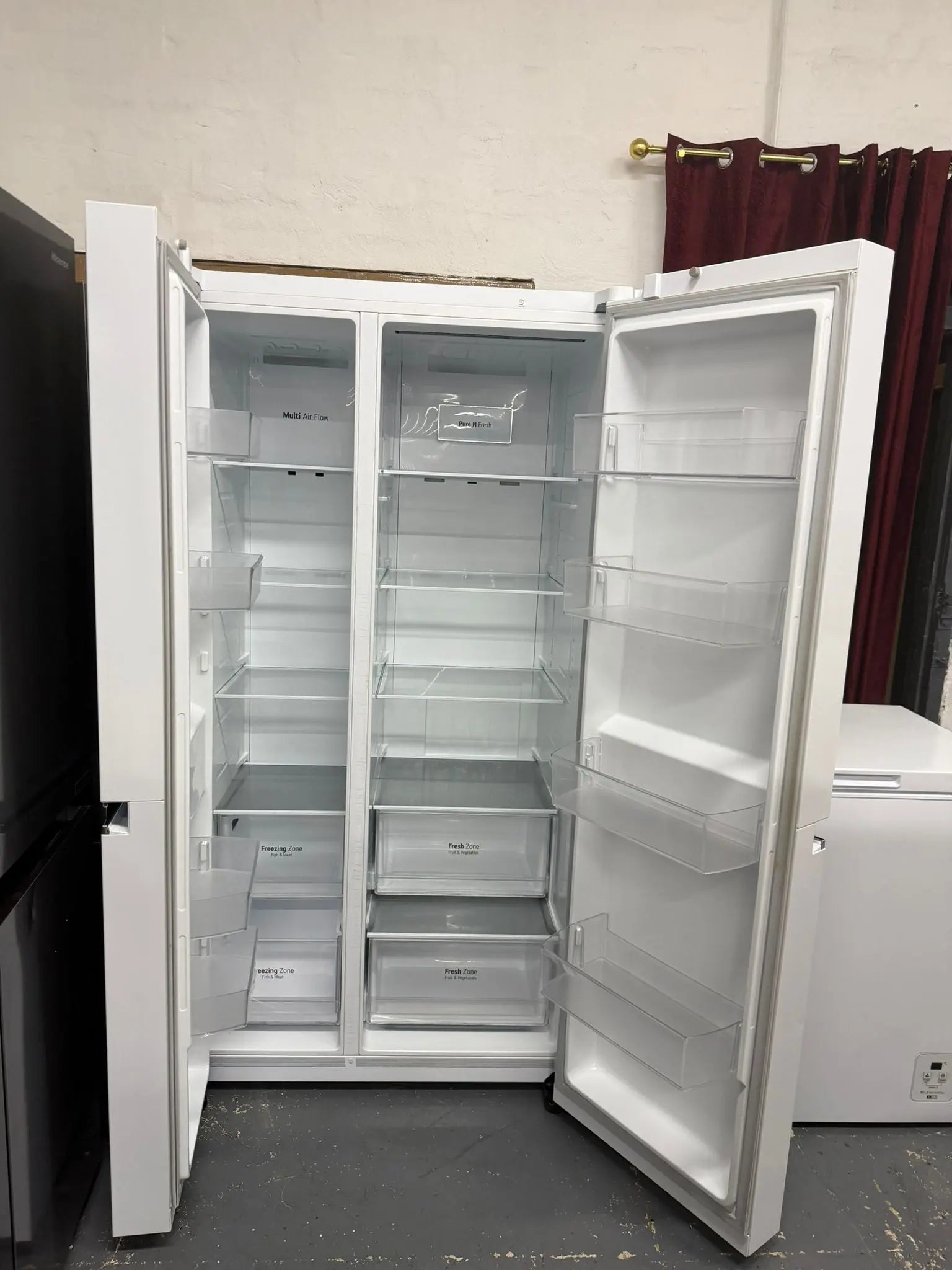 LG 655L Side by Side Frost Free Fridge Freezer (Refurbished) – GS-B655WL