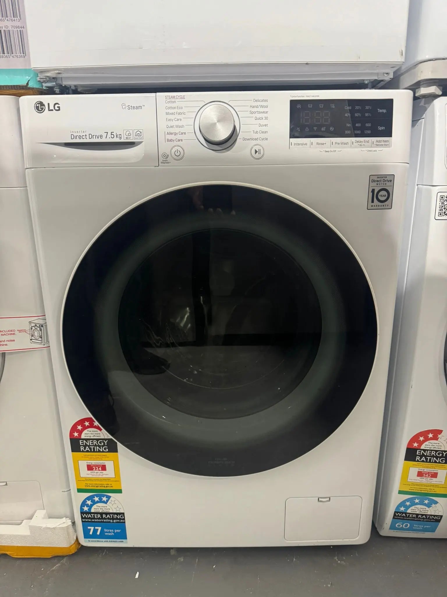 LG 7.5kg Series 5 Front Load Washing Machine – Refurbished | PERTH