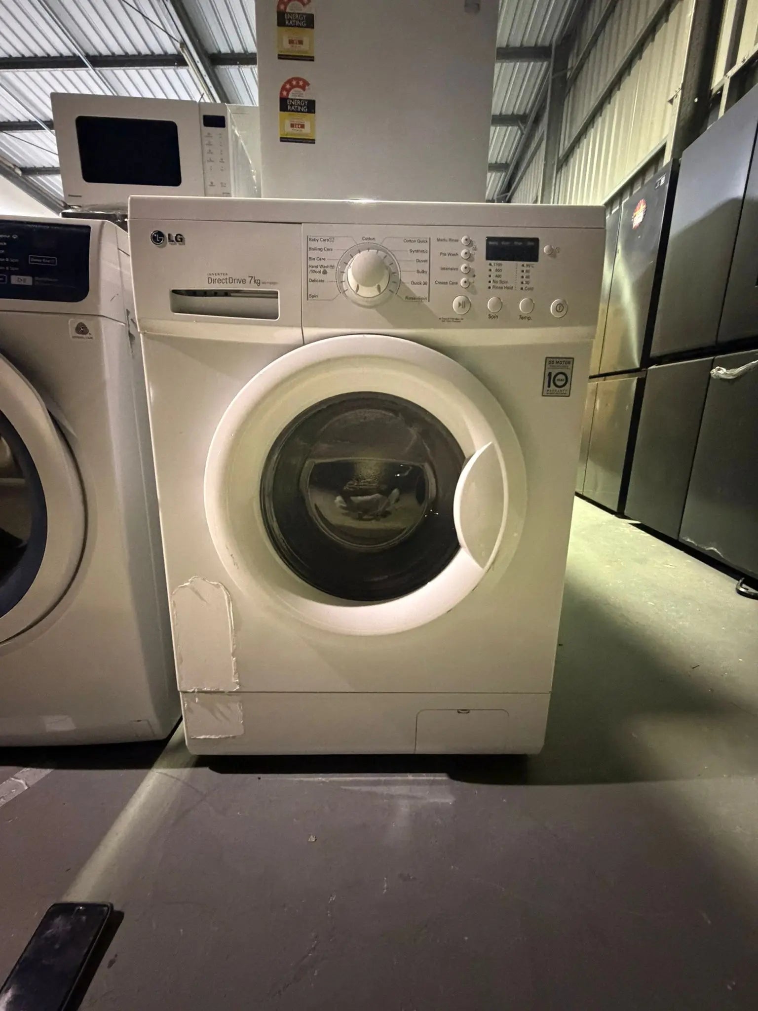 LG 7kg Front Load Washing Machine White – WD11020D1 – Refurbished | BRISBANE