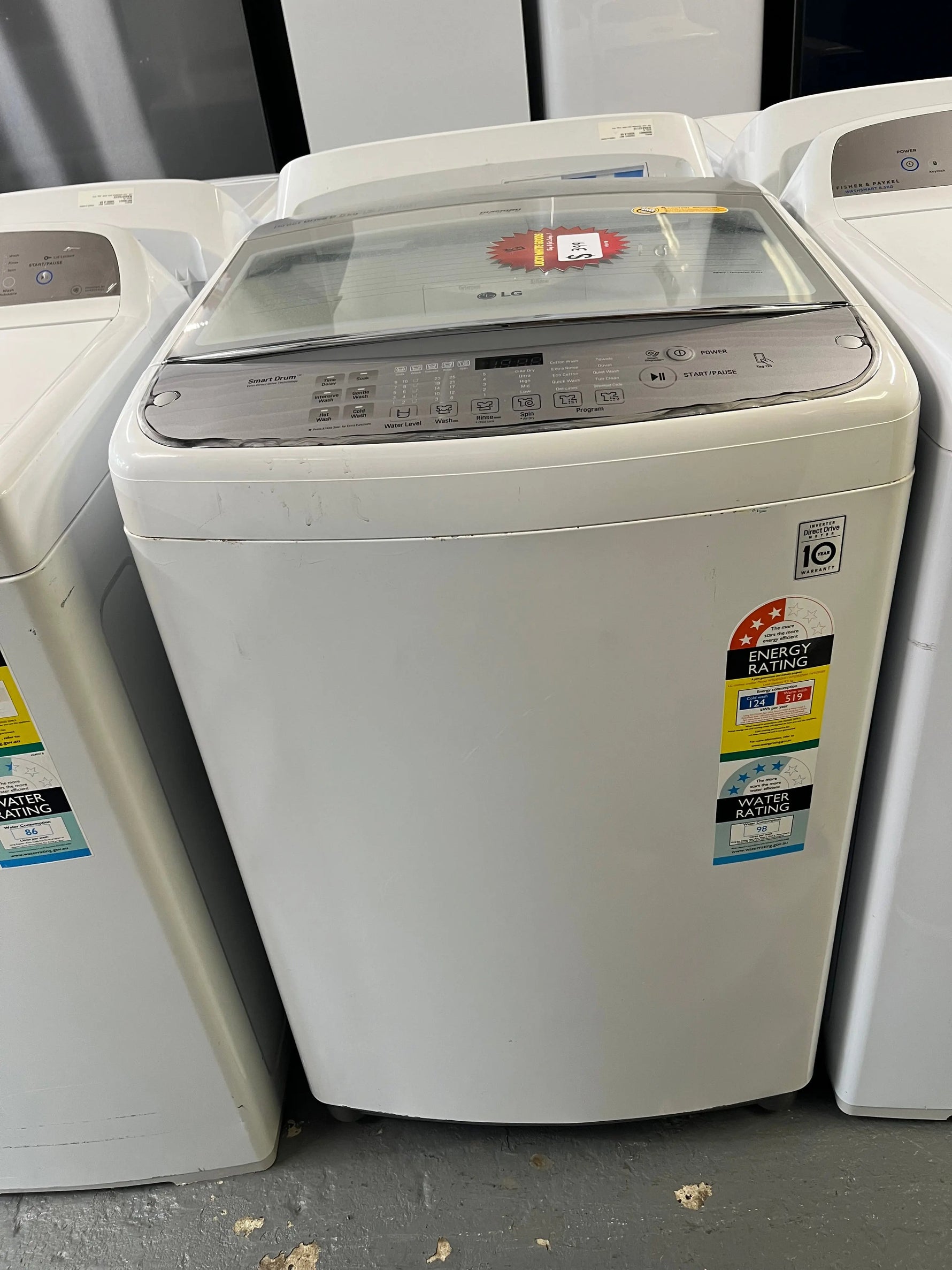 LG 9.5kg Top Load Washing Machine – Models WTG9532VH / WTG9532WH / WTG9530S | ALEXANDRIA