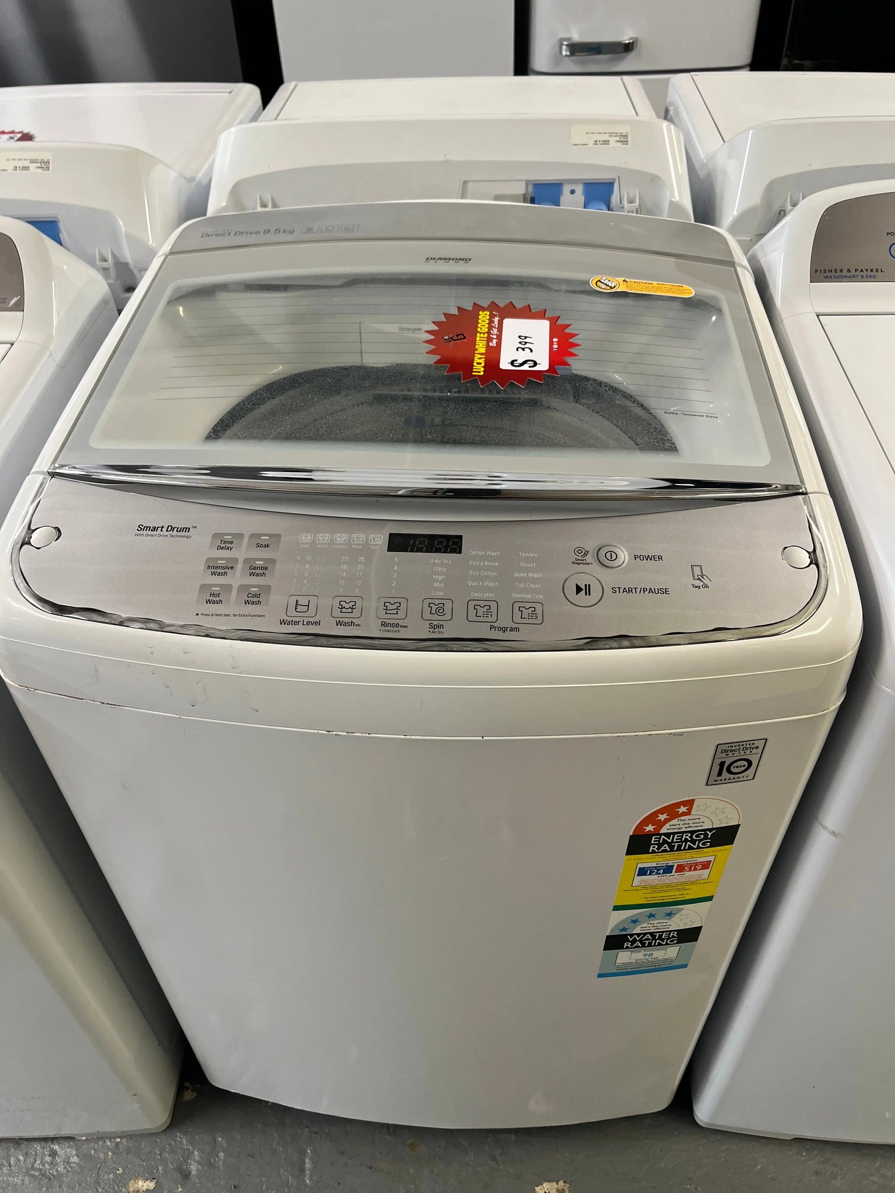 LG 9.5kg Top Load Washing Machine – Models WTG9532VH / WTG9532WH / WTG9530S | ALEXANDRIA