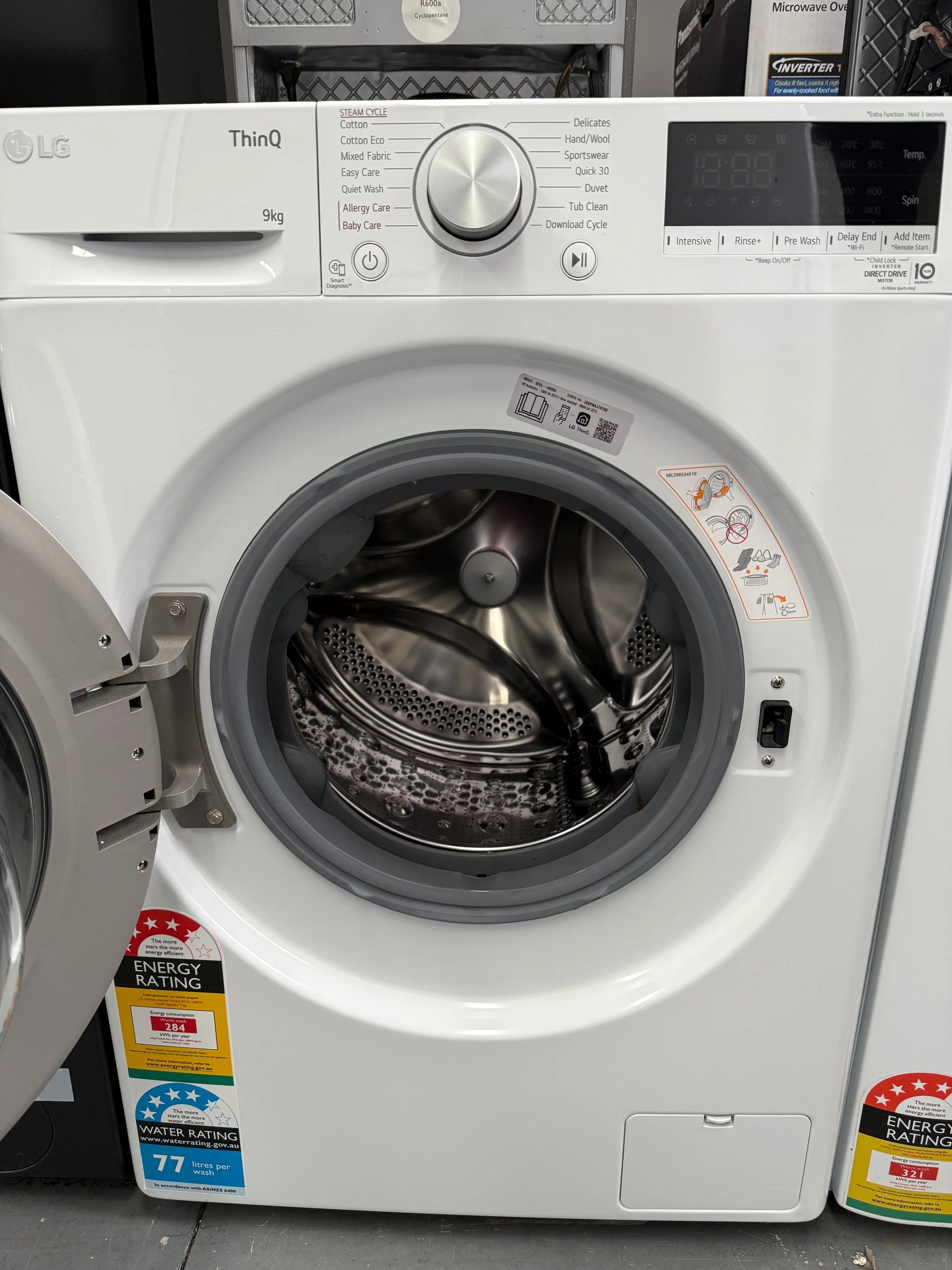 LG 9kg Front Load Washing Machine – Near to New Condition | WV5-1409W | MELBOURNE