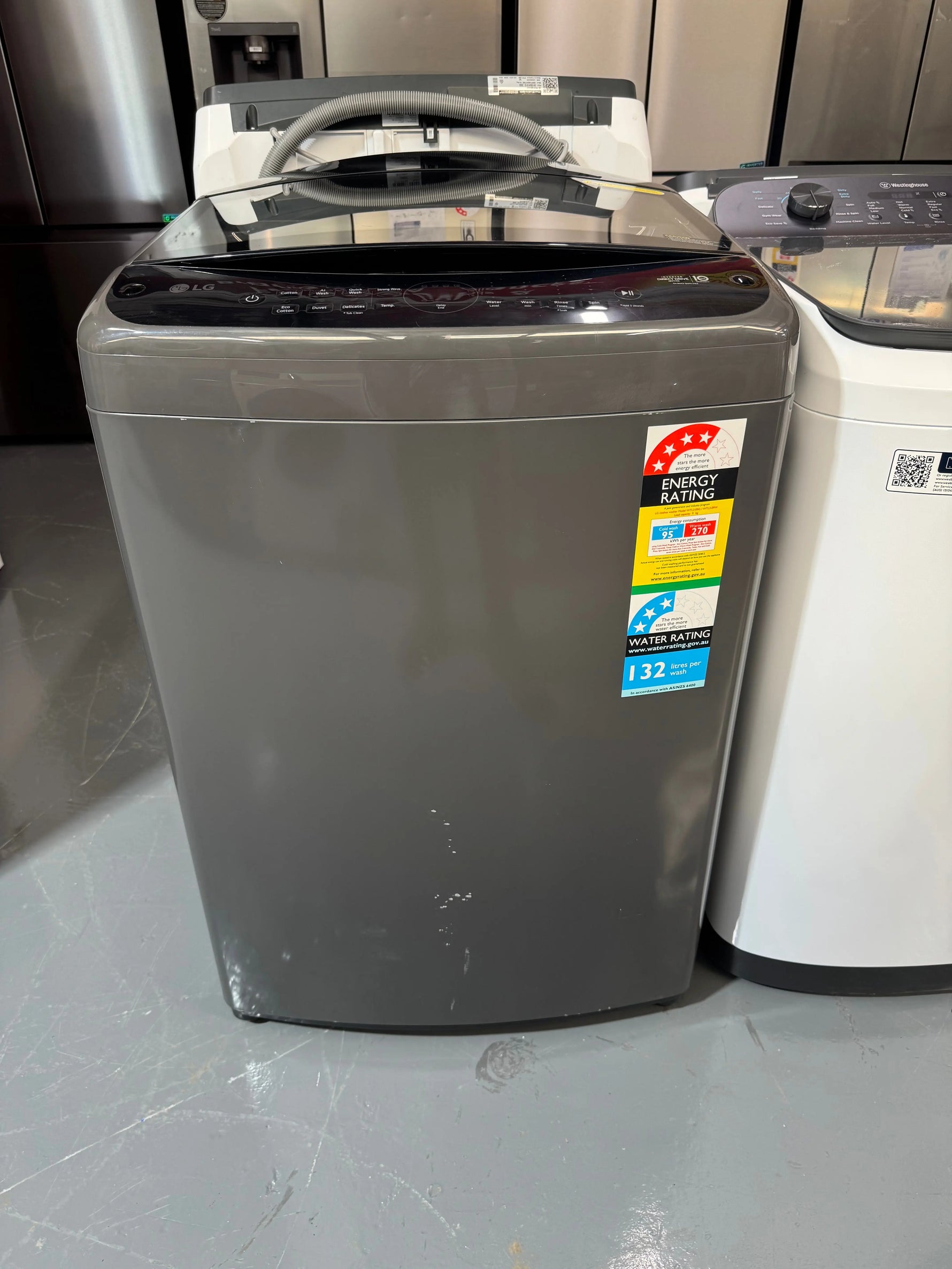 LG Series 3 9kg Top Load Washing Machine Grey WTL3-09G | SYDNEY