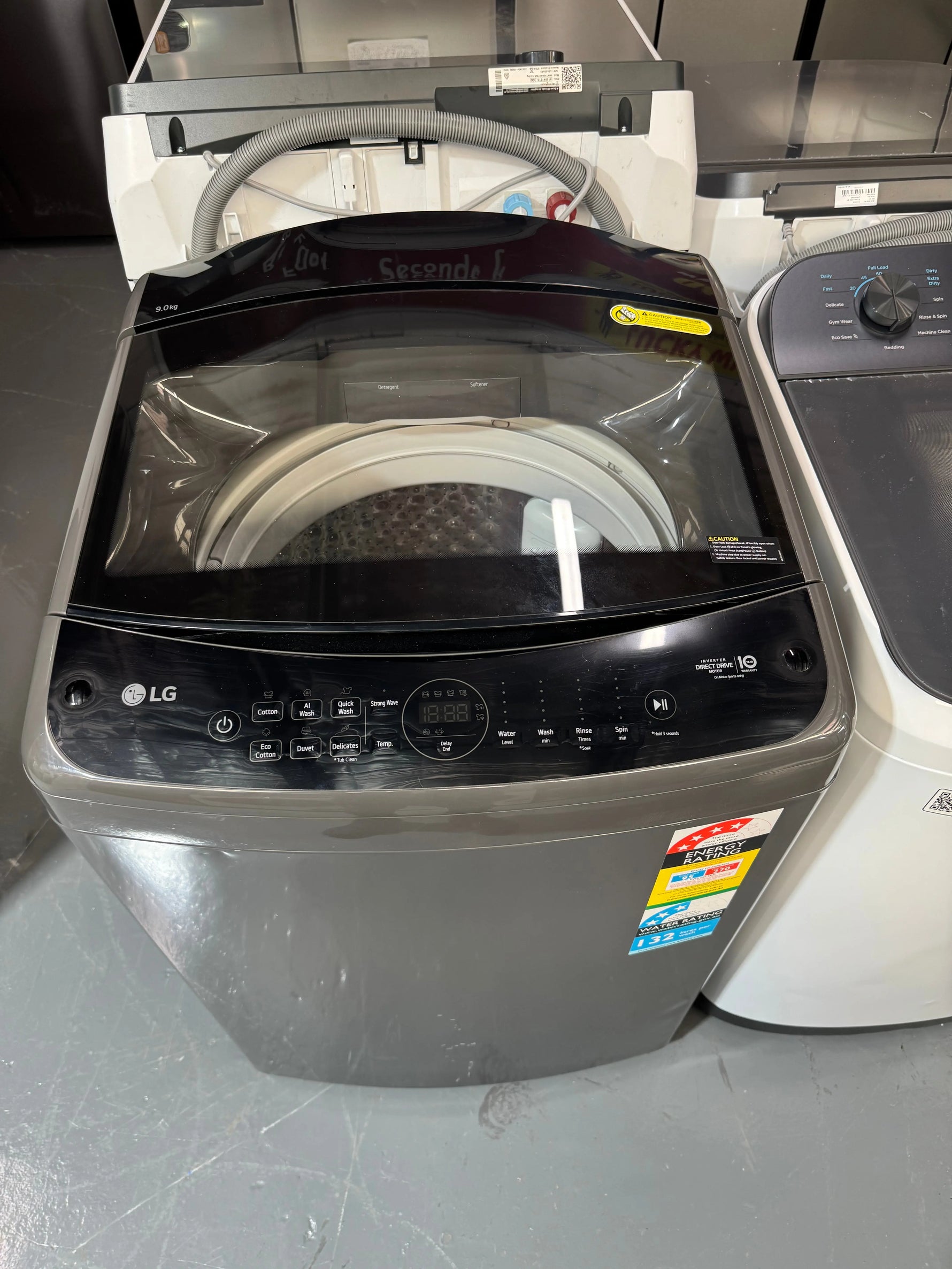 LG Series 3 9kg Top Load Washing Machine Grey WTL3-09G | SYDNEY